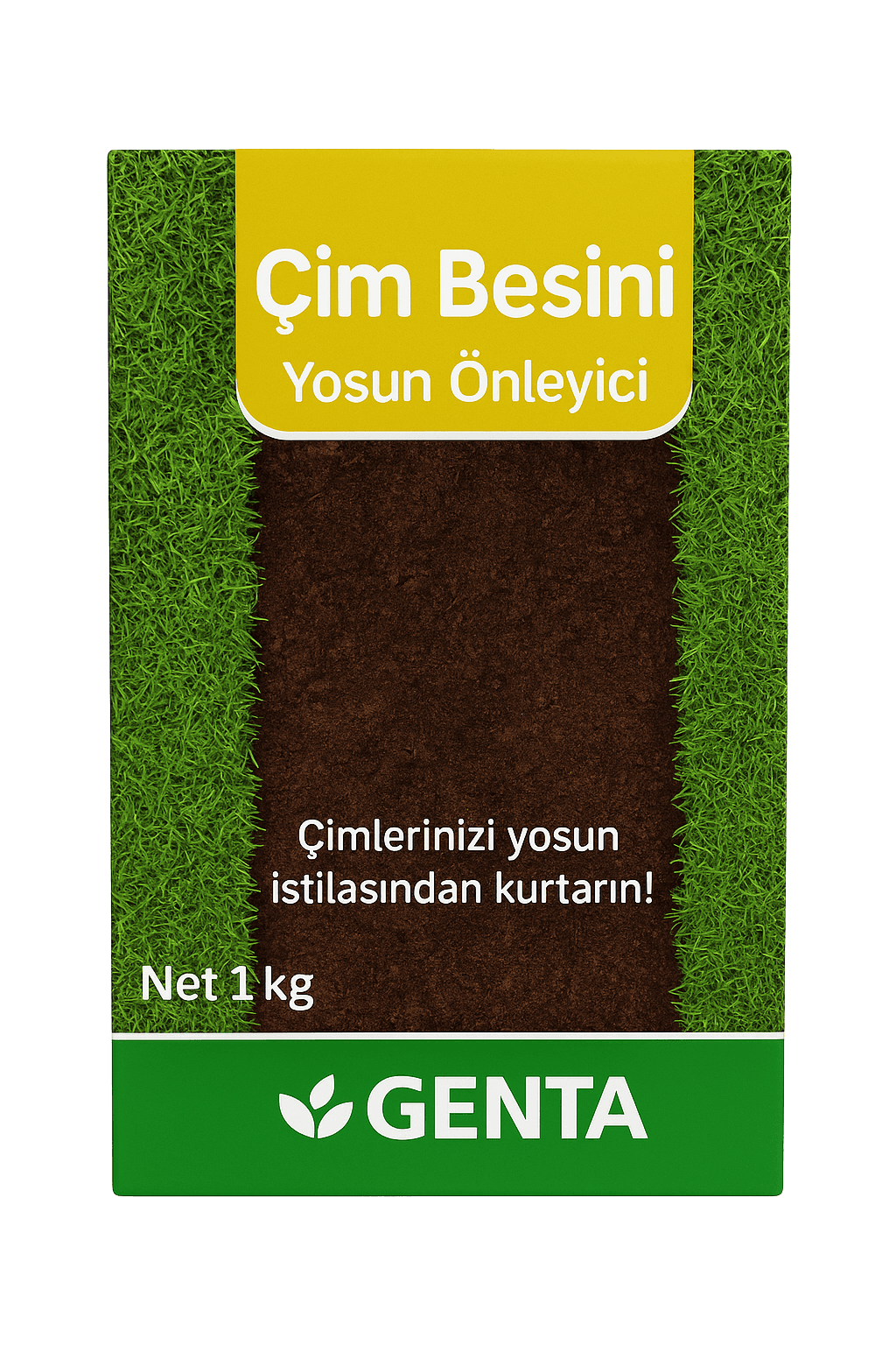 Genta Çim Besini Yosun Önleyici 1 Kg | Çim Alanlar İçin Yosun Giderici Gübre