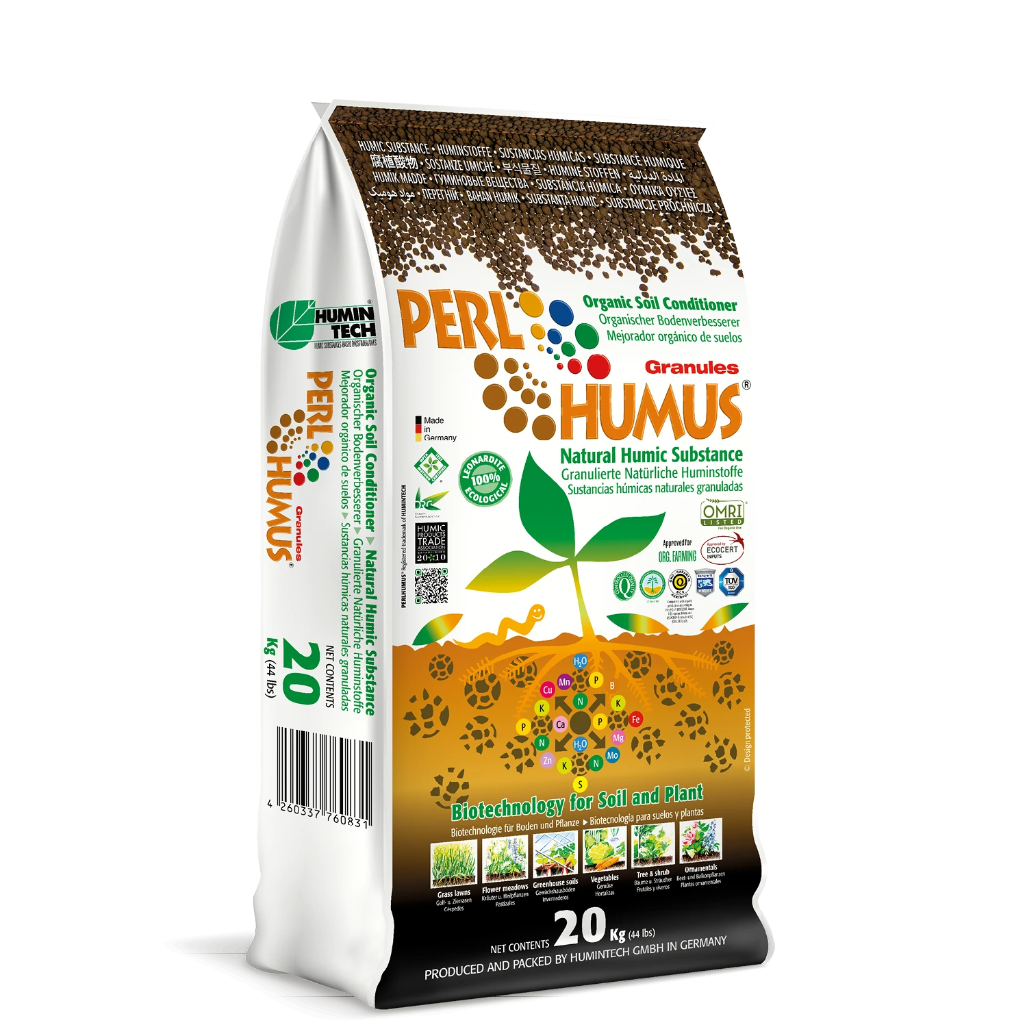 Humintech PerlHumus Granules 20 kg | Granül Humik Madde Toprak Düzenleyici