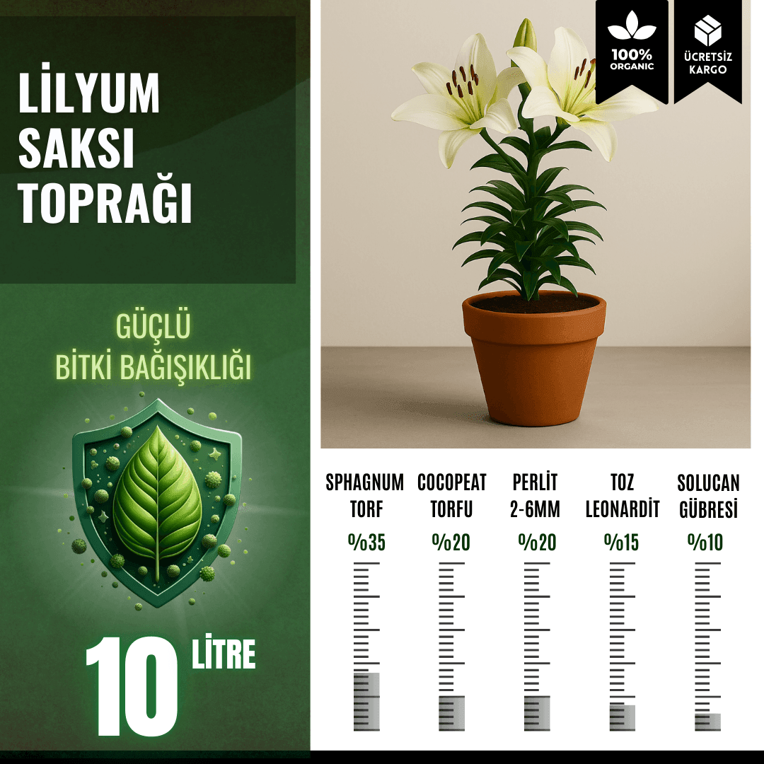 Lilyum Saksı Toprağı – 10 Litre