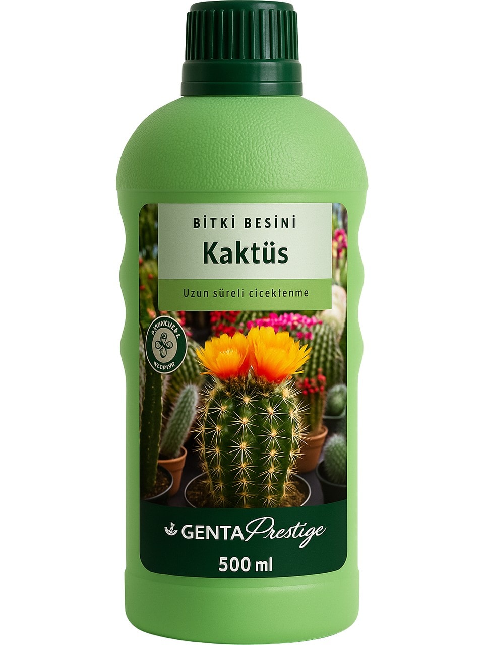 GENTA Prestige Kaktüs Sıvı Bitki Besini 500 ml – Uzun Süreli Çiçeklenme İçin Mikro Element Formülü