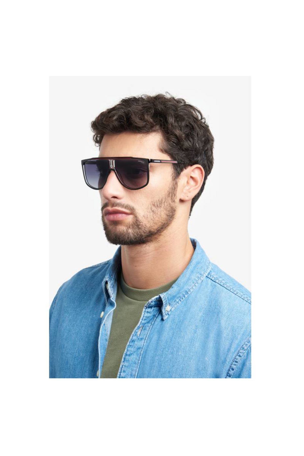 Unisex Siyah-füme Organik Degrade (UV) Cam Çelik Kapalı Çerçeve Tasarım Güneş Gözlüğü Ca1056/s Oıt9