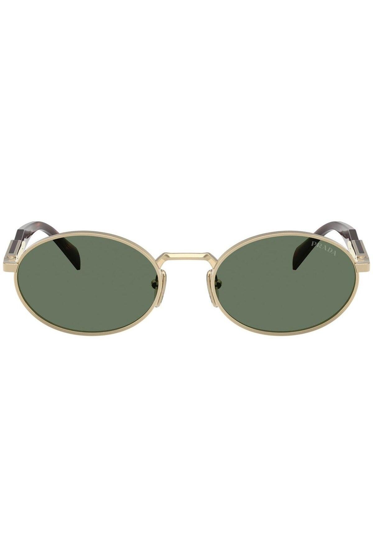 PR 65ZS (ZVN70L) 55 | Unisex Yeşil Yuvarlak Güneş Gözlüğü