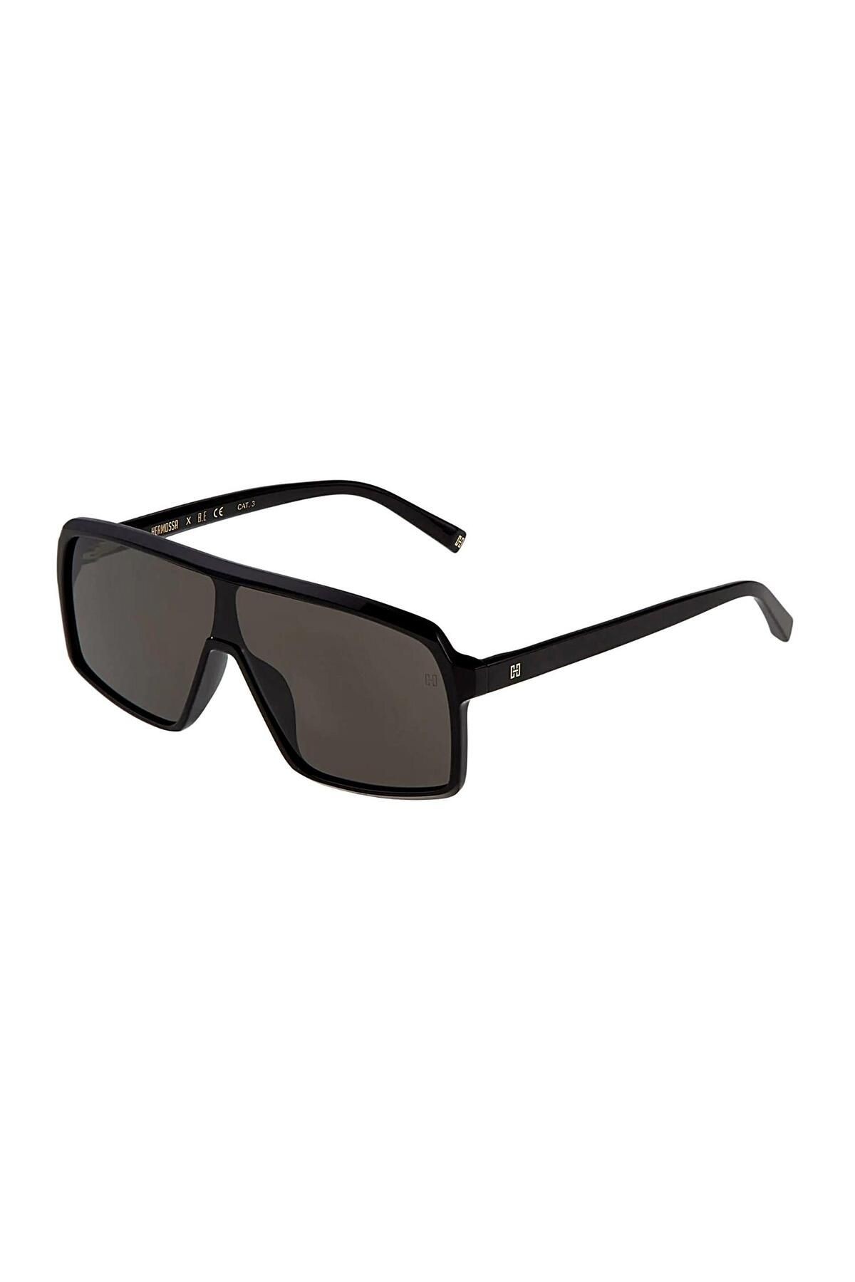 HM 1583 C1 Unisex Dikdörtgen Siyah Kemik Güneş Gözlüğü