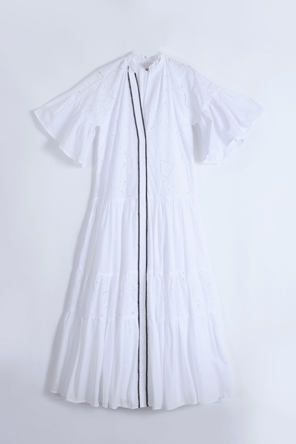 Pure Organic Cotton White Long Shirt Dress