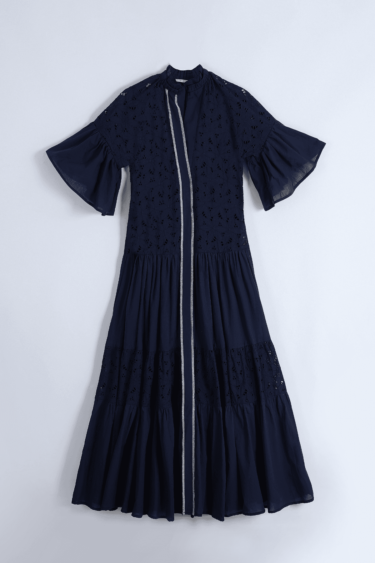 Pure Organic Cotton Navy Long Shirt Dress