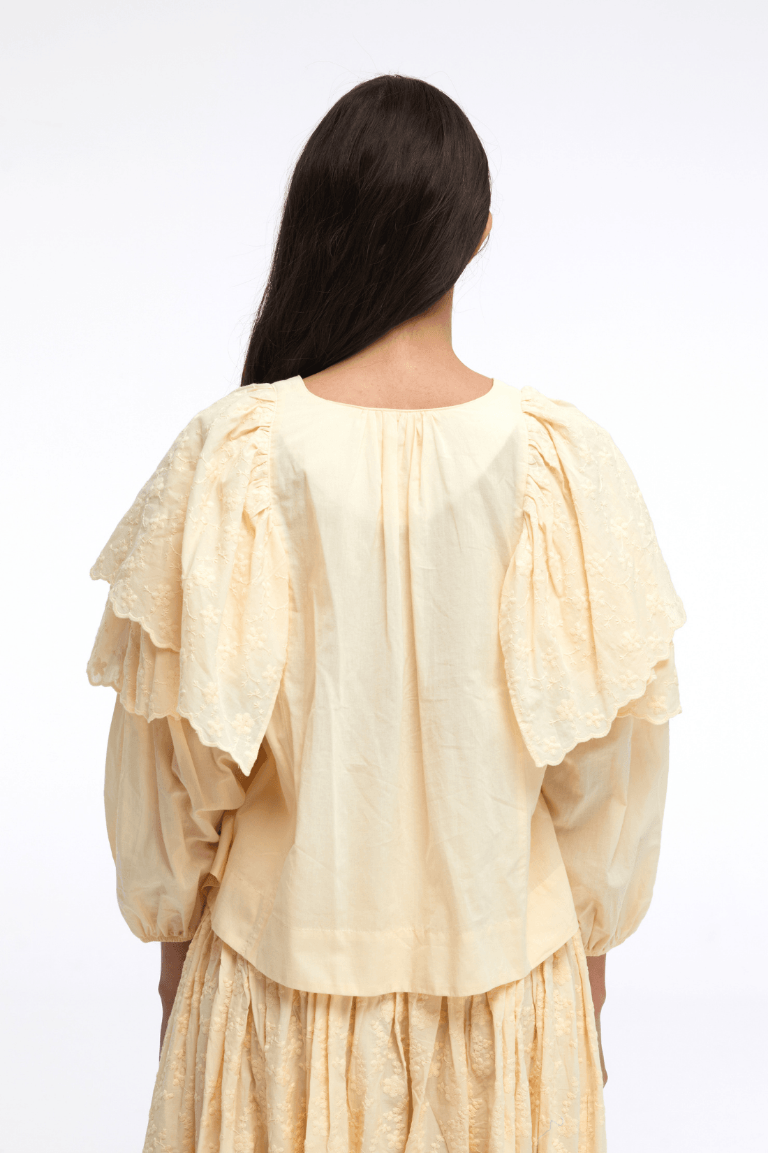 Pure Organic Cotton Vintage Light Yellow Shirt 