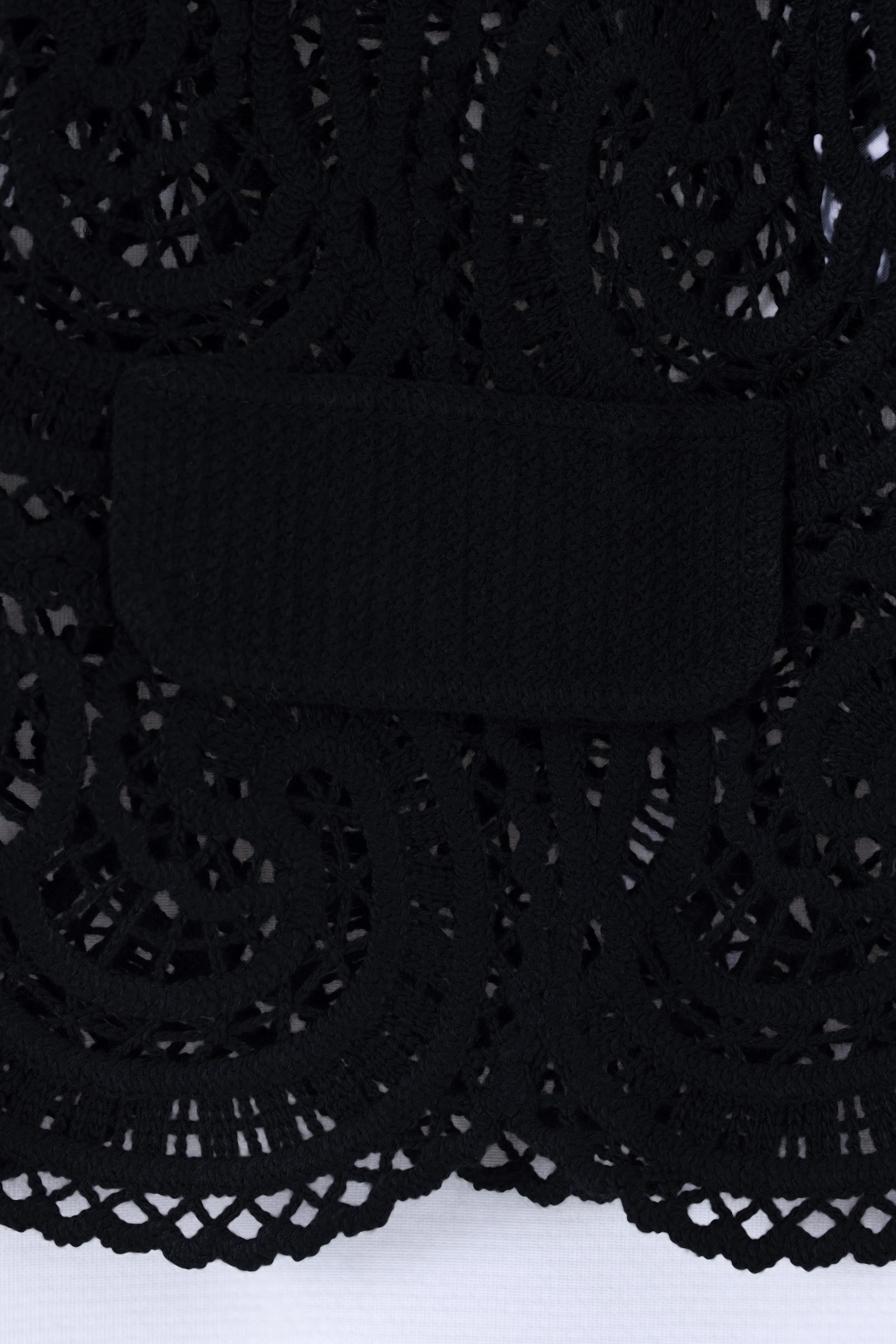 MARLEN Özel Nakışlı Siyah Dantel Ceket