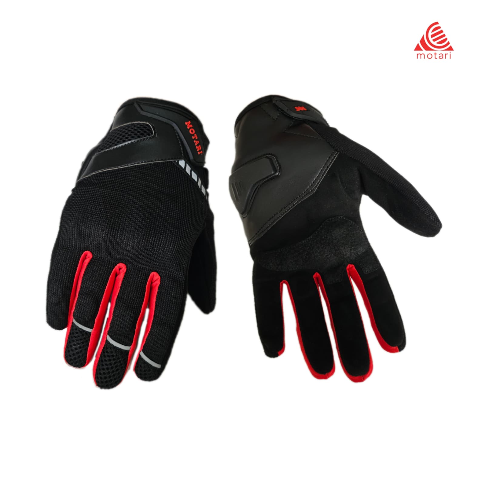 Motosiklet Eldiveni, Yumruk ve Avuç içi Korumalı, Reflektörlü Nefes Alabilir Tasarım, 3 Mevsimlik