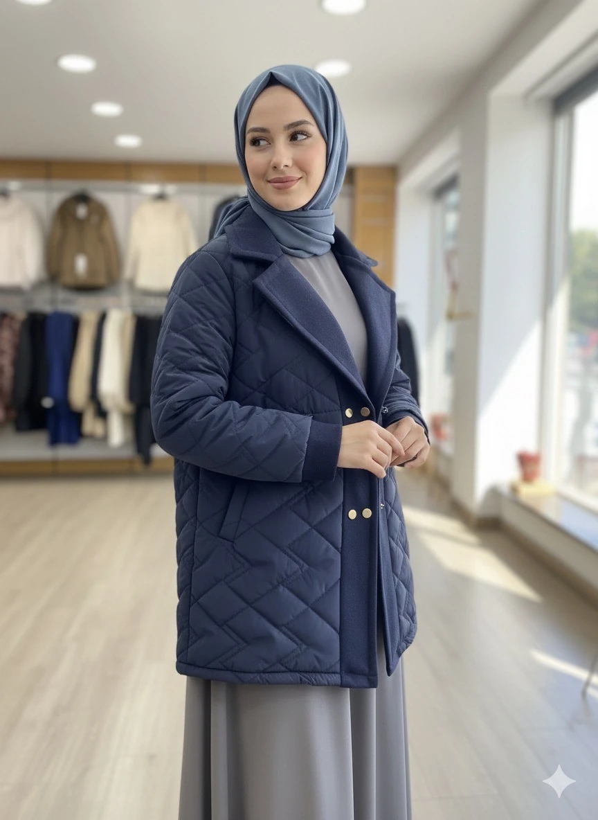 ERÇİN KAPİTONE MONT-LACİVERT