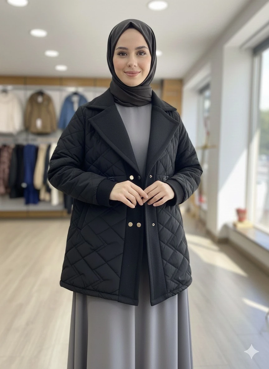 ERÇİN KAPİTONE MONT-SİYAH