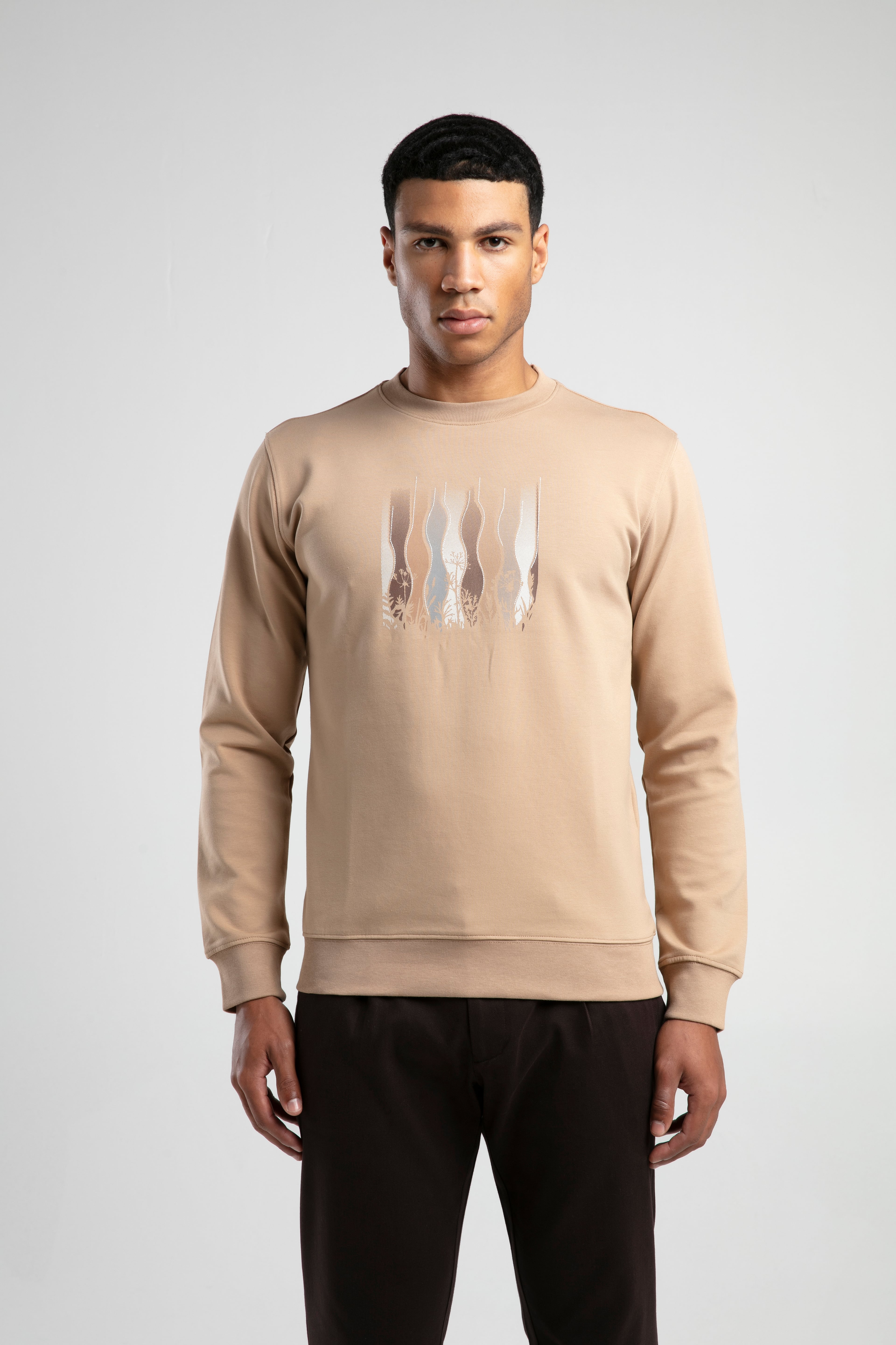 Baskı Detaylı Basic Sweatshirt