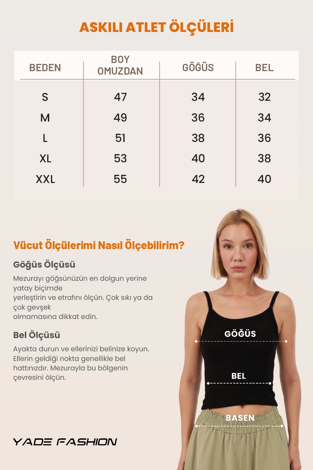 Kadın Askılı Atlet 3’lü Set