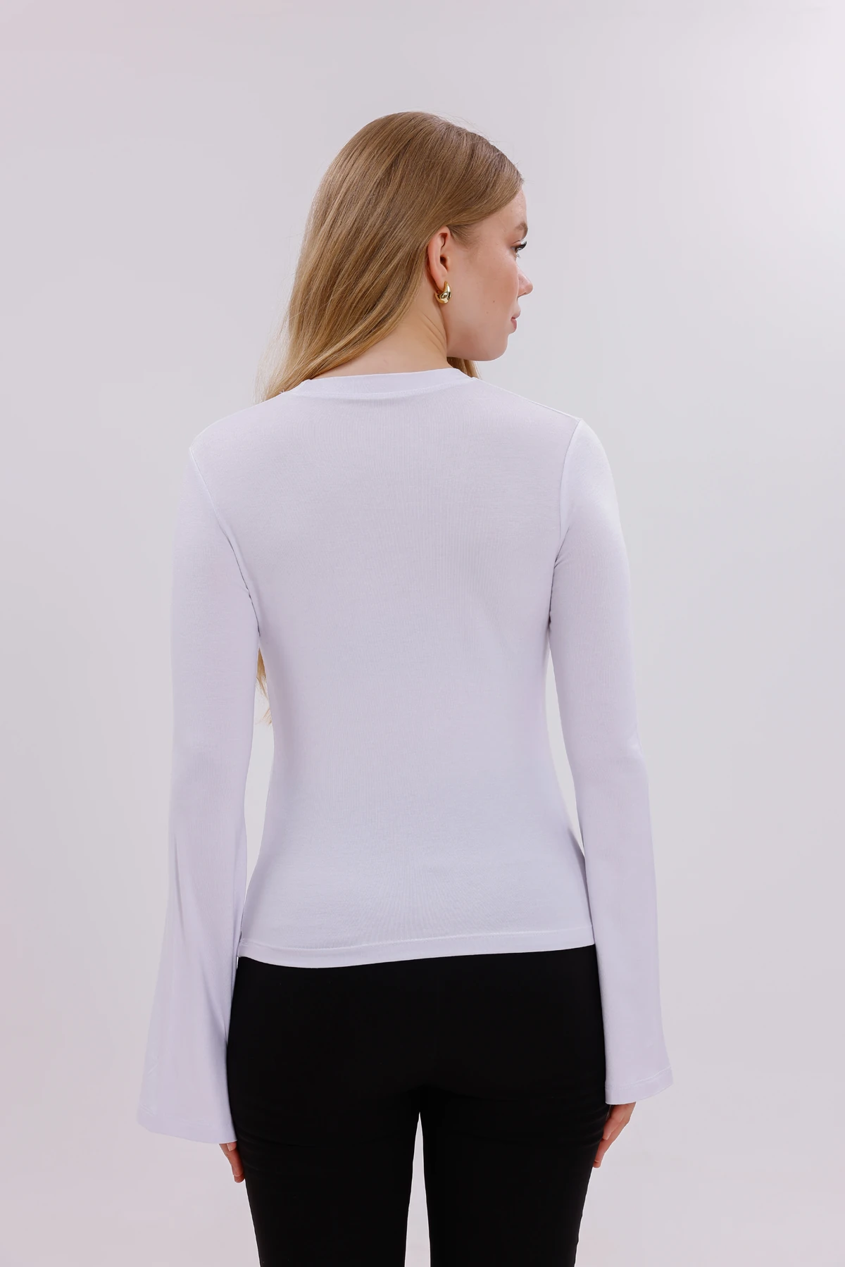 Kadın İspanyol Kol Body 2’li Set - Beyaz, Kahverengi