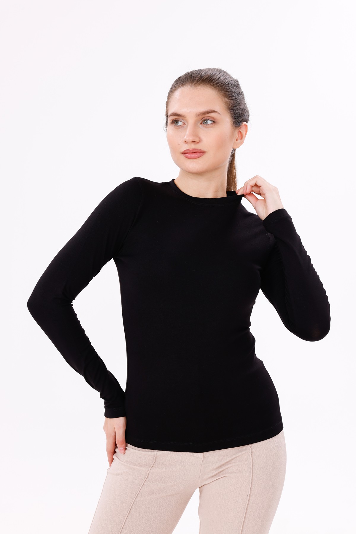 Uzun Kol Bisiklet Yaka Body 3'lü Set