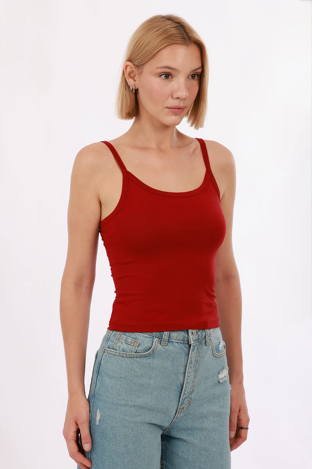 Kadın Askılı Atlet - Bordo