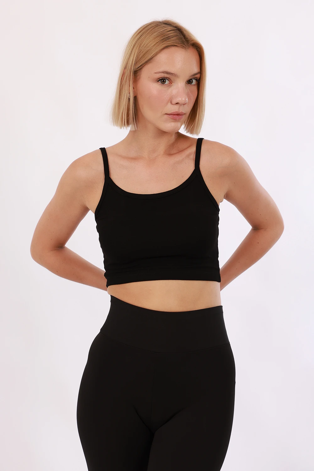 Kadın Askılı Crop 2'li Set