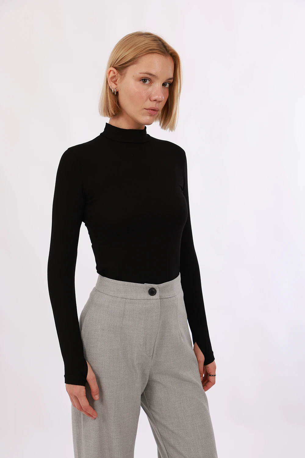 Kadın Parmak Detaylı Body 3’lü Set