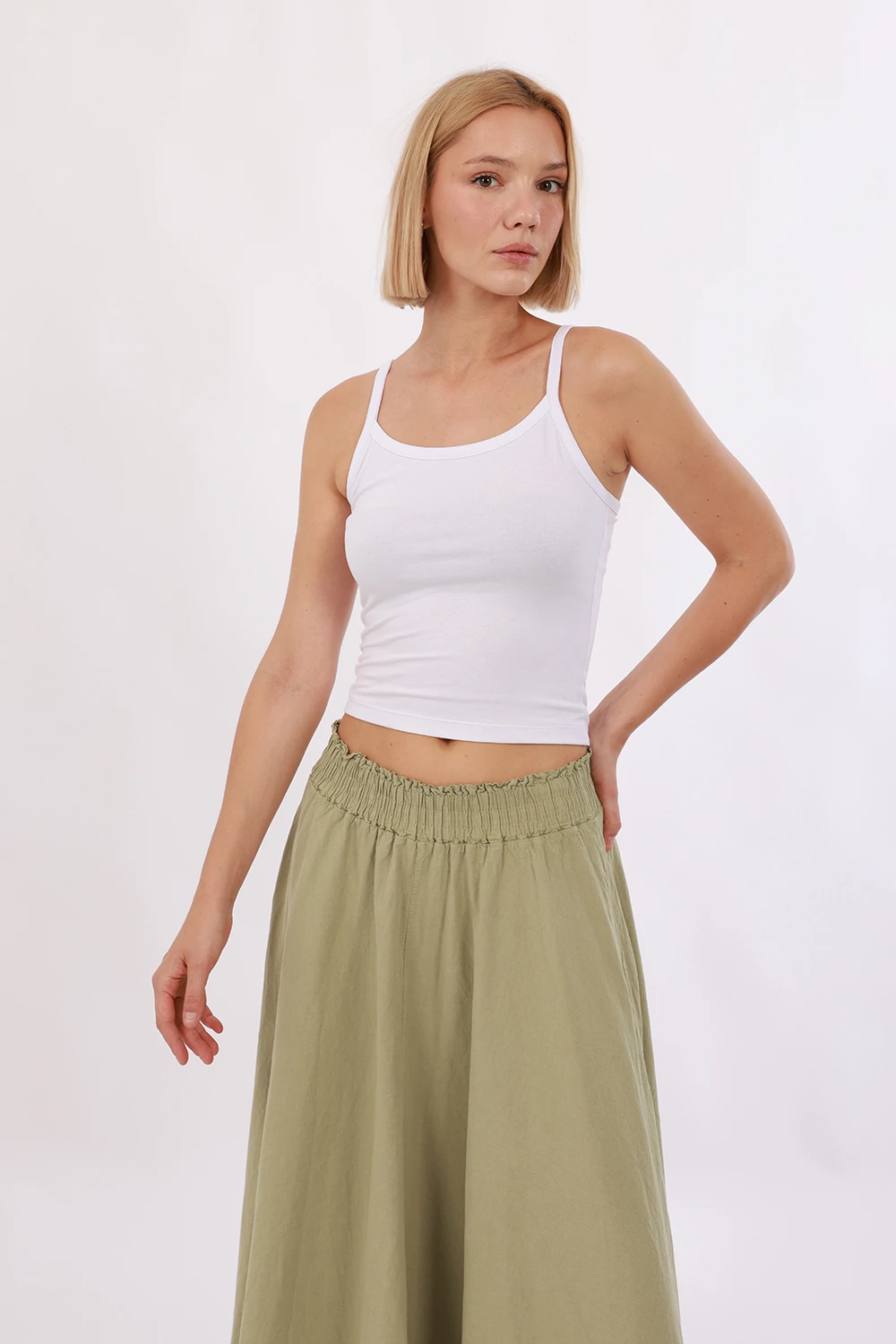 Kadın Askılı Atlet - Beyaz