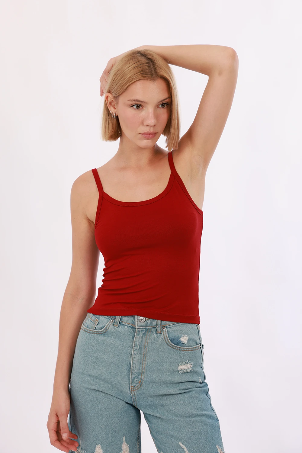 Kadın Askılı Atlet - Bordo