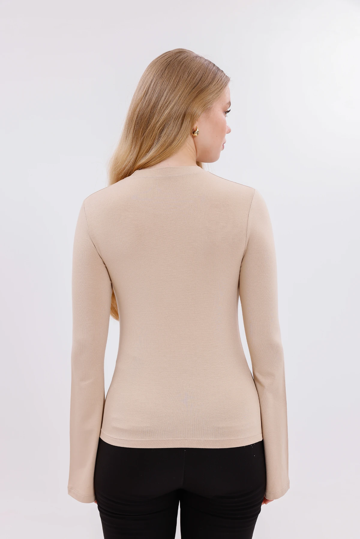 Kadın İspanyol Kol Body - Ekru