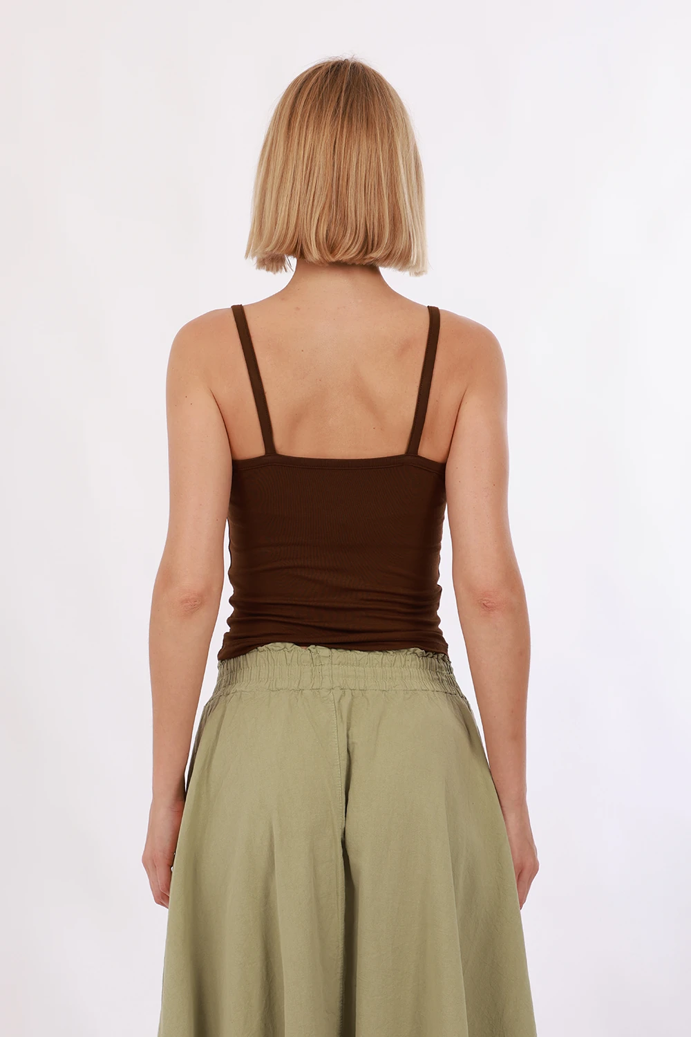 Kadın Askılı Atlet - Kahverengi