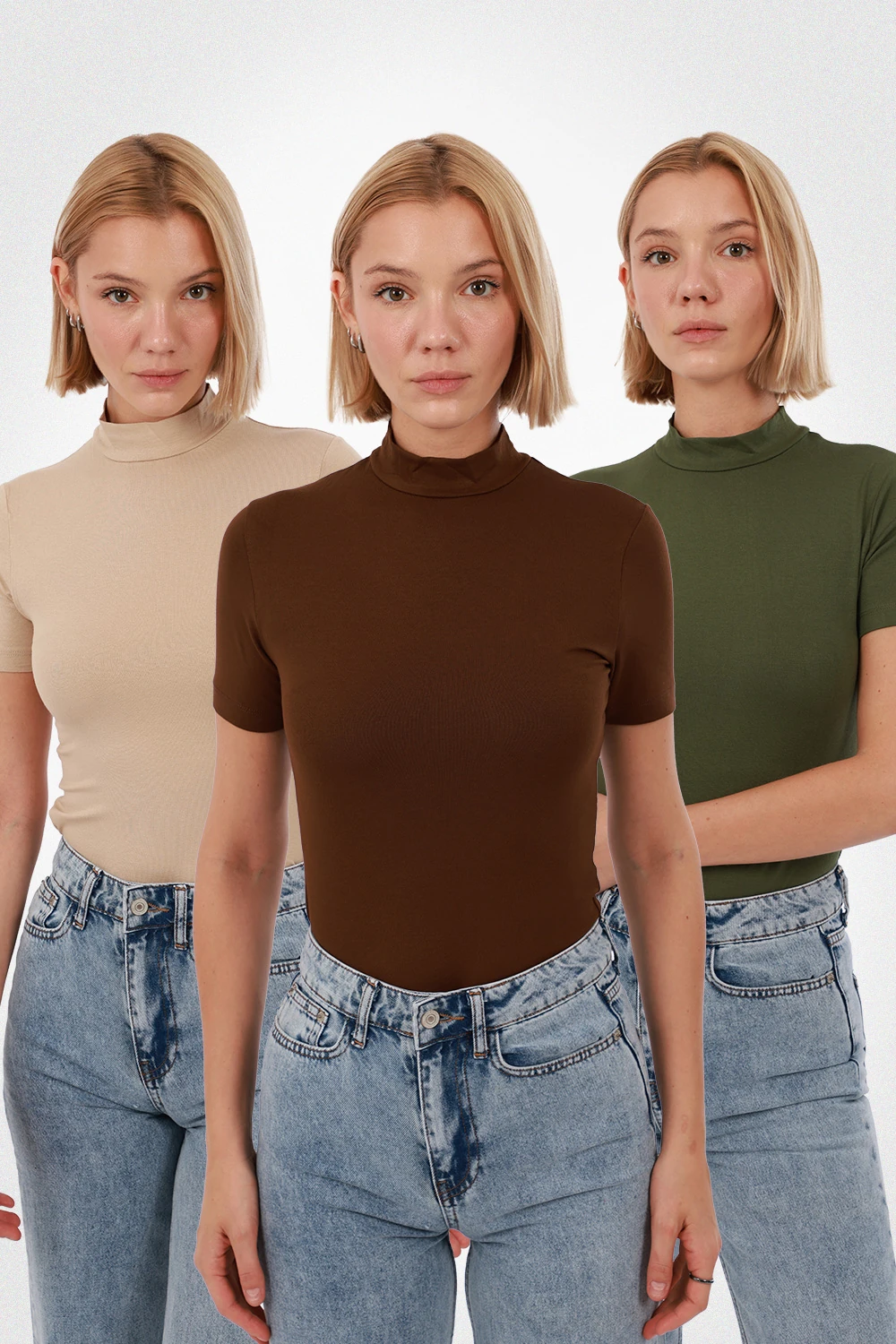 Kahverengi, Ekru, Yeşil