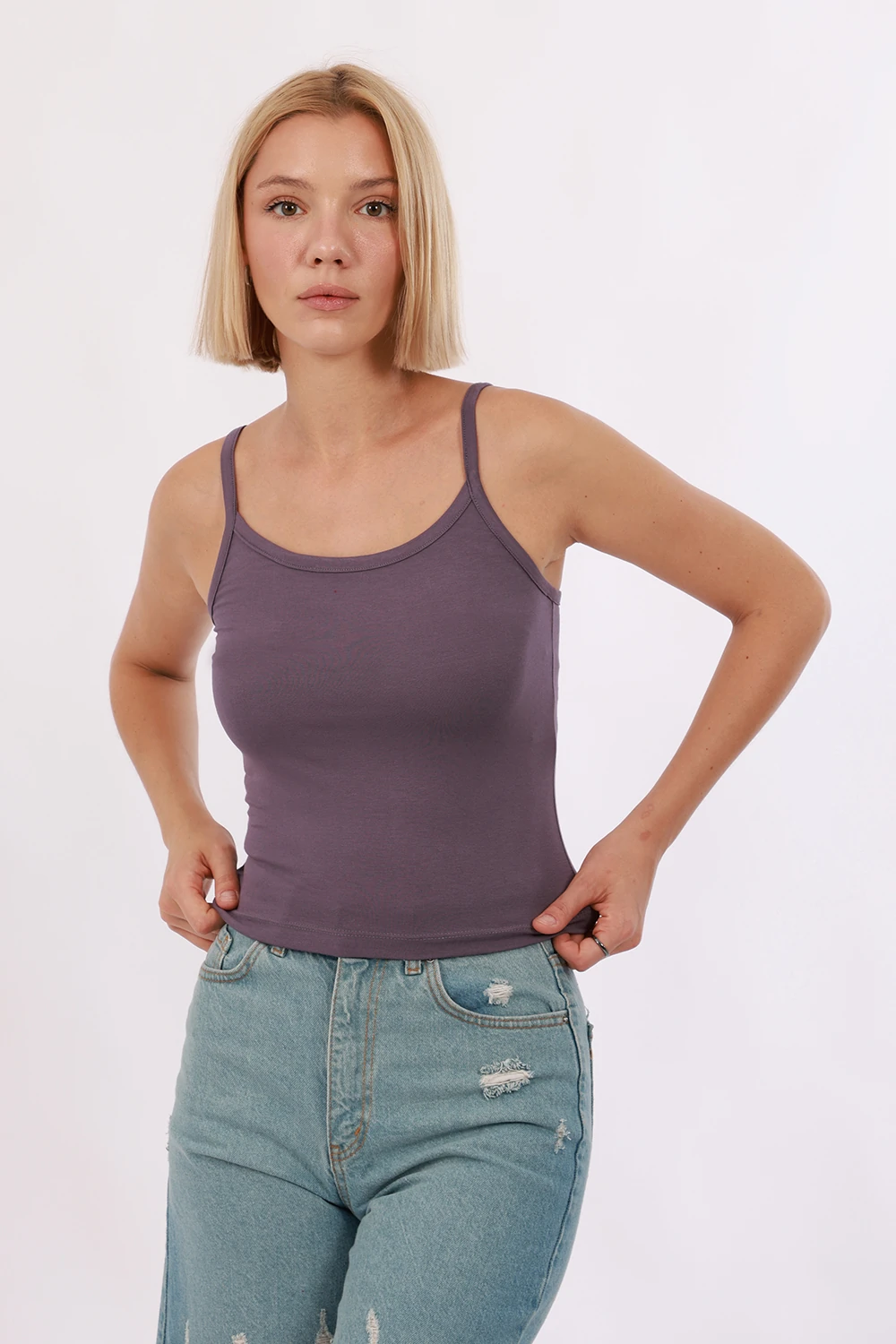 Kadın Askılı Atlet - Mor