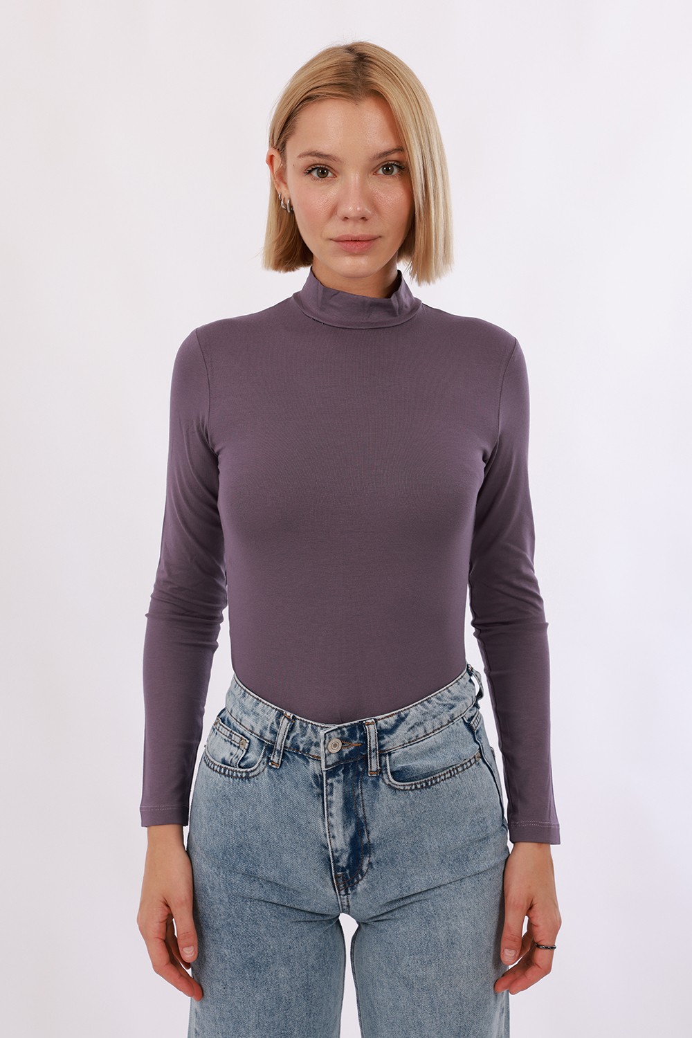Kadın Uzun Kol Body 3’lü Set - Kırmızı, Beyaz, Mor