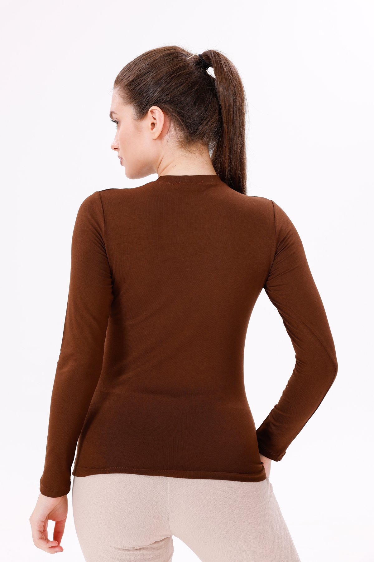 Uzun Kol Bisiklet Yaka Body 2'li Set