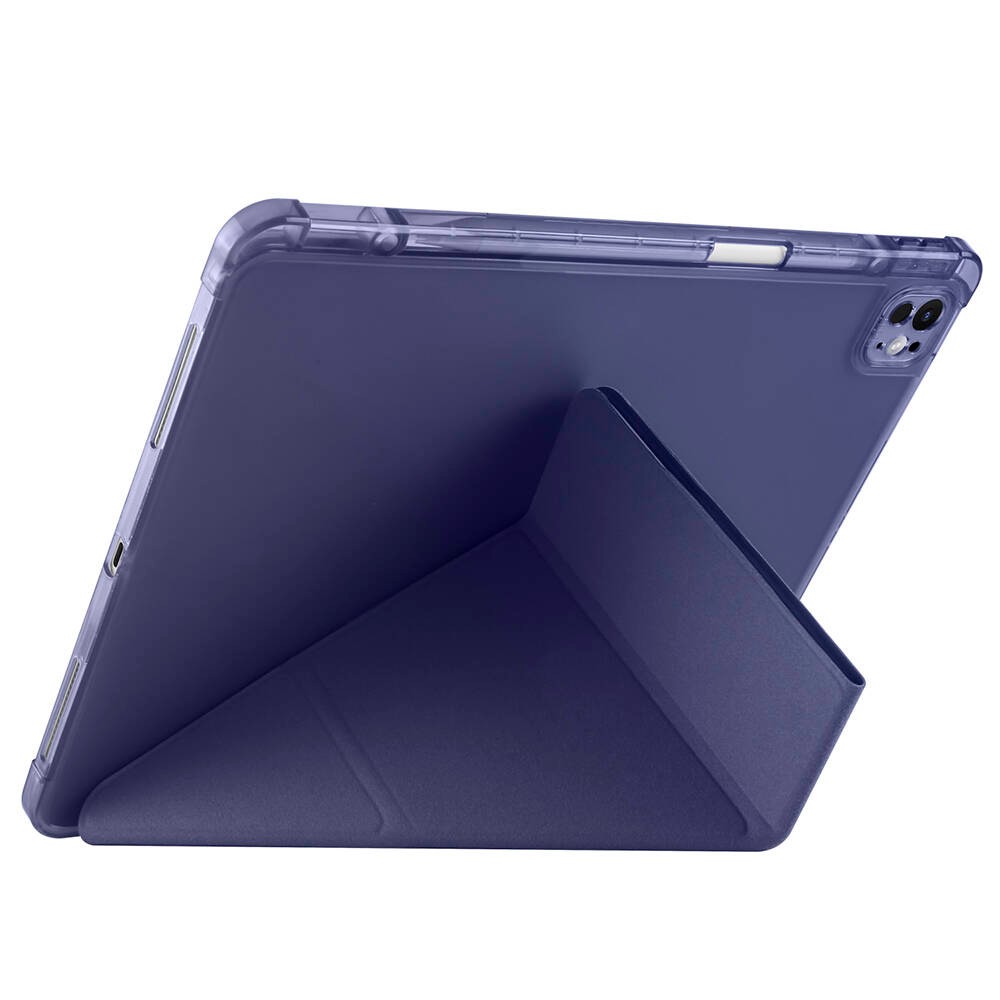 iPad Air 13 2024 Kılıf Zore Tri Folding Kalem Bölmeli Standlı Kılıf