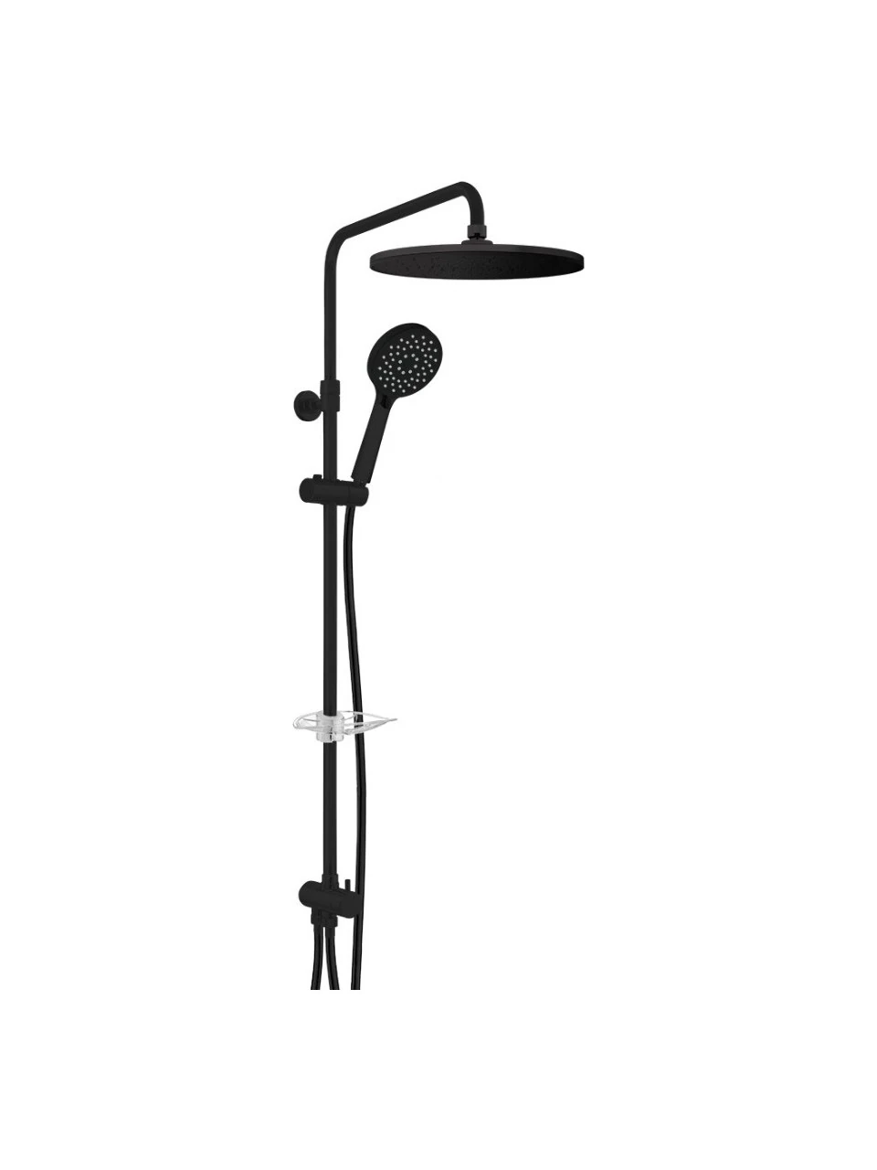 E.C.A Dalia Plus Mat Siyah Teleskobik Duş Seti 102158040C1
