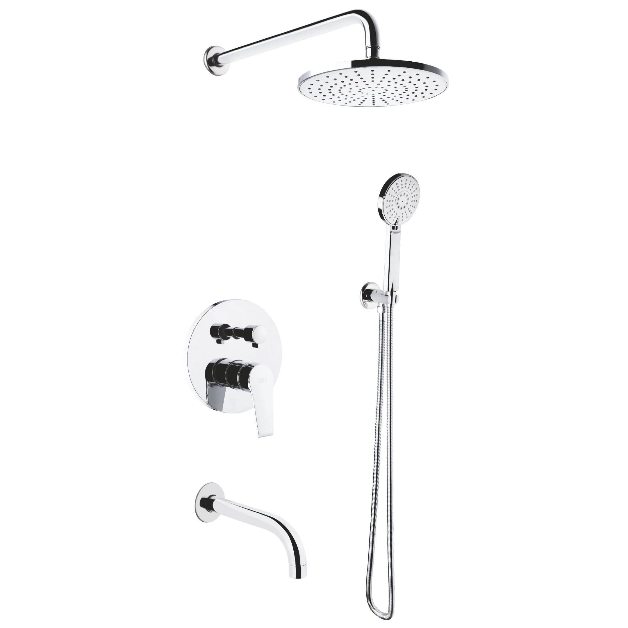 Bms Yuvarlak Ankastre Duş Seti 3 Yönlü Krom Kod 274