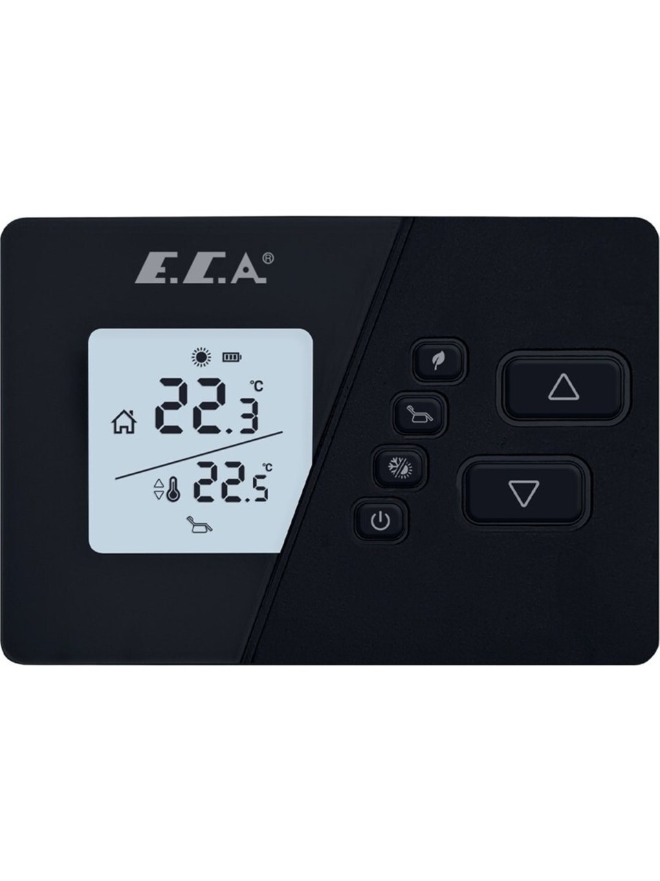 E.c.a Poly Comfort 200 Black Kablosuz Oda Termostatı Siyah 7006903007