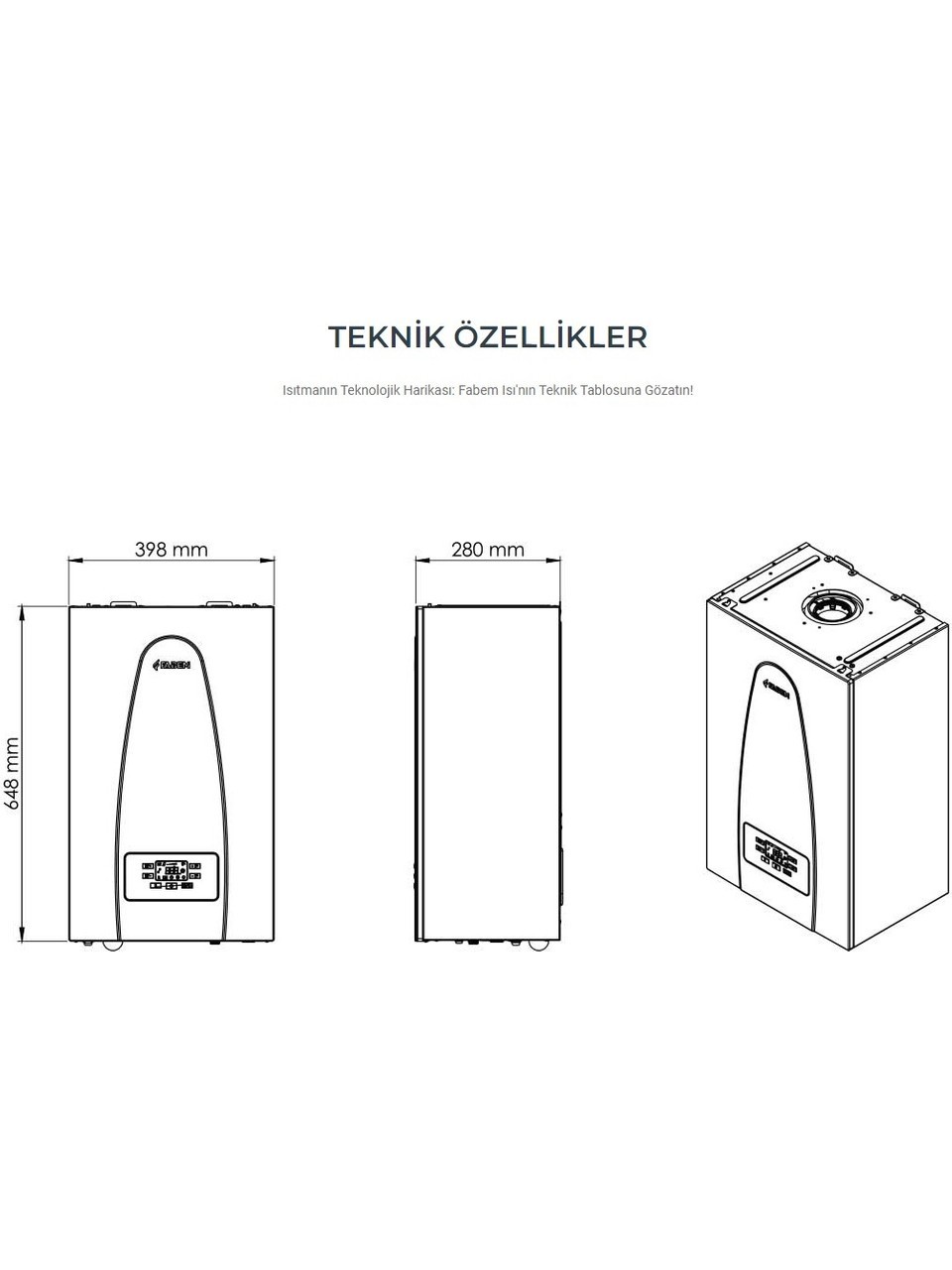 Fabem Albatros 24KW Tam Yoğuşmalı Kombi