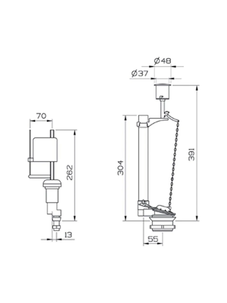 Siamp Monaco Basmalı Rezervuar Iç Takım 30/24