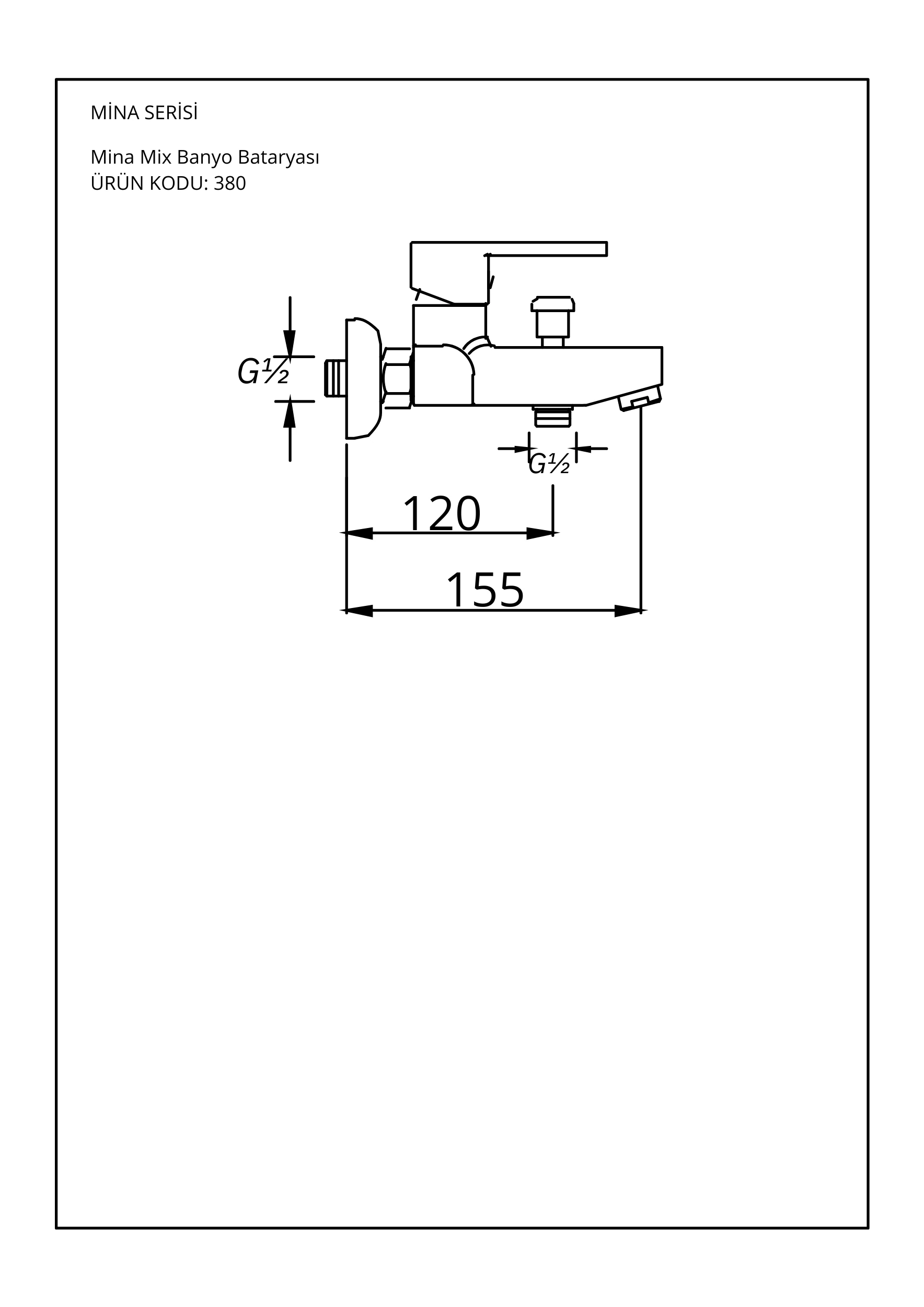 Bms Mina Banyo Bataryası Krom Kod 380