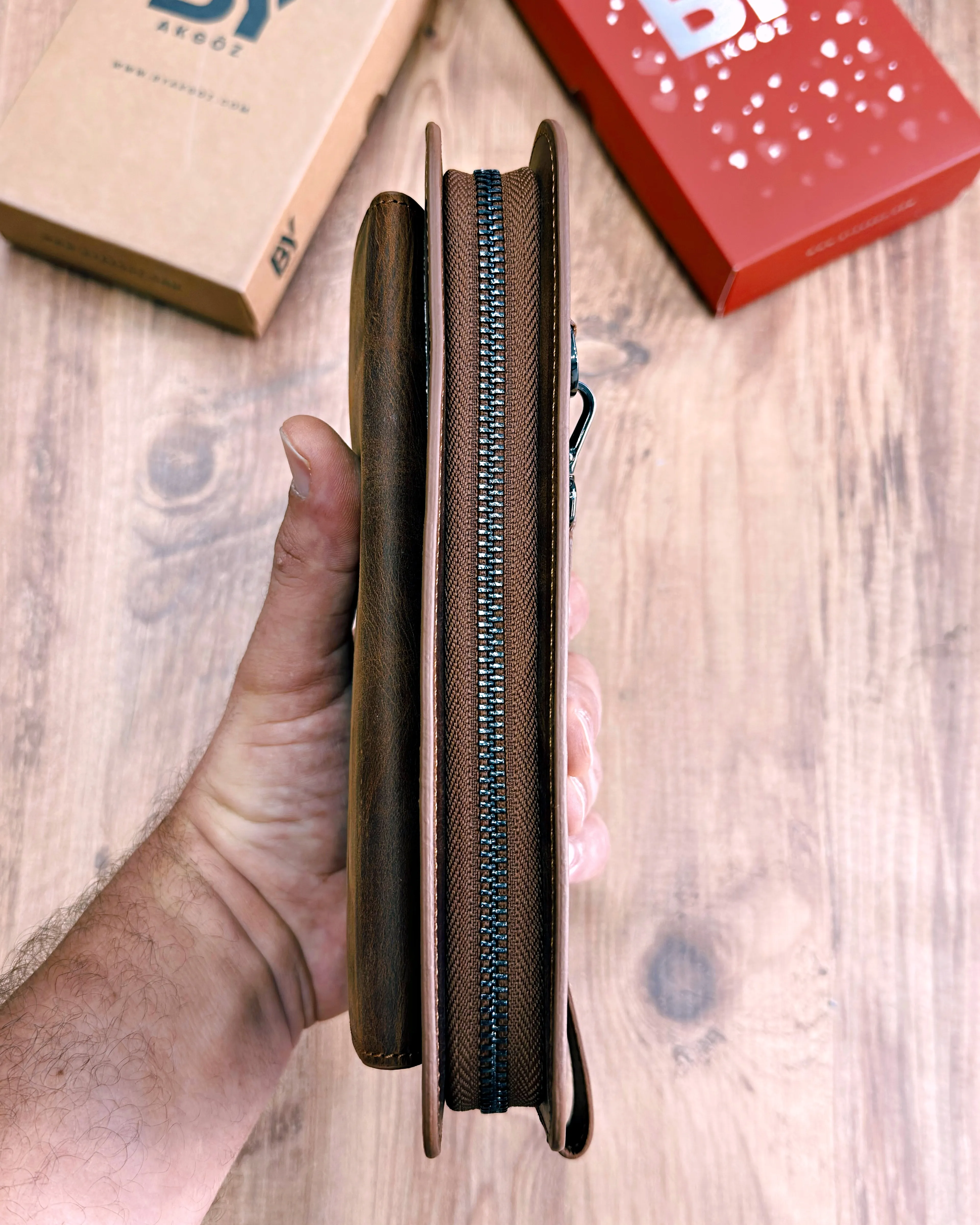 Hakiki Deri Portföy El Çantası Model Kodu 1035