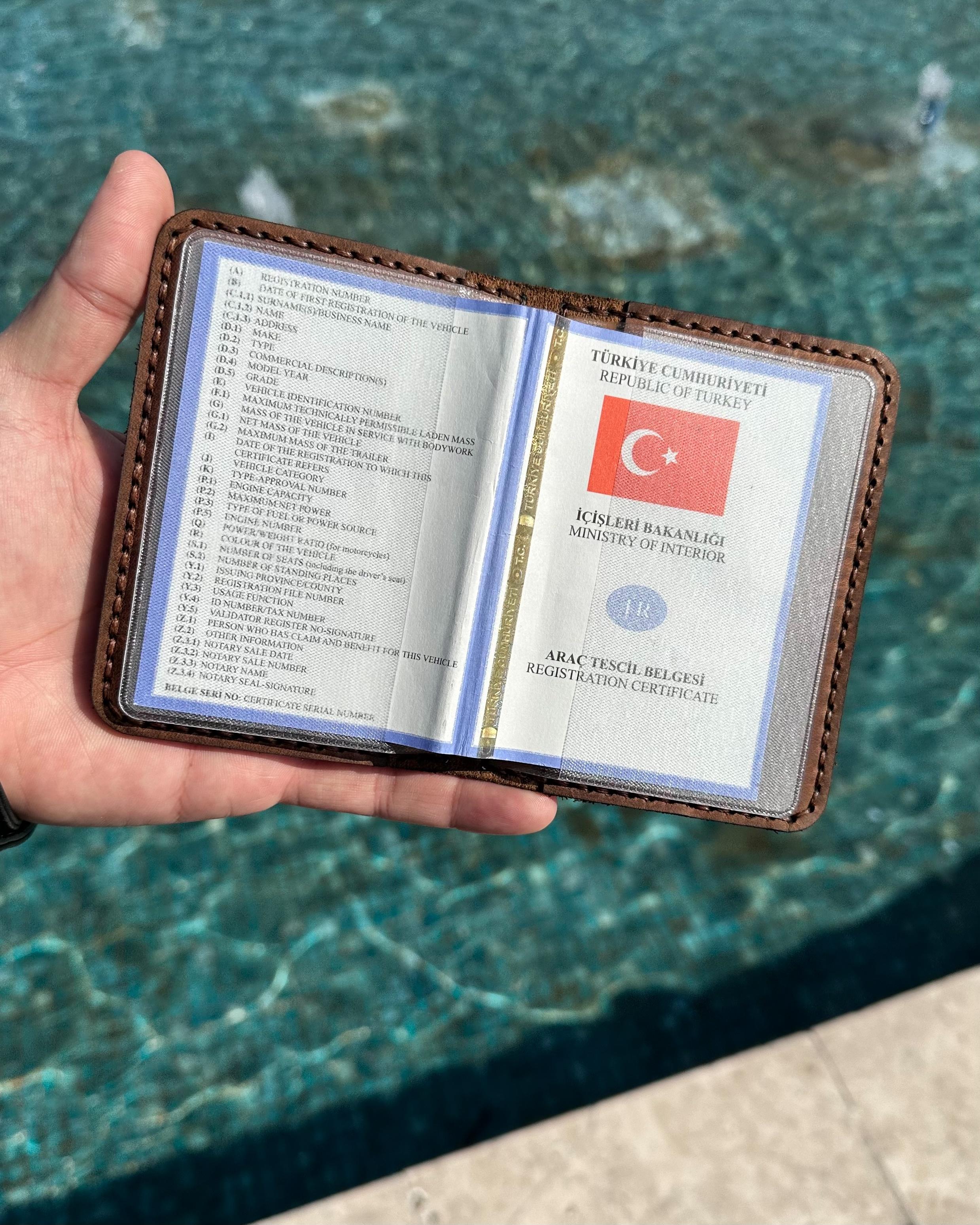 Ruhsat Kılıfı Hakiki Deri 2002