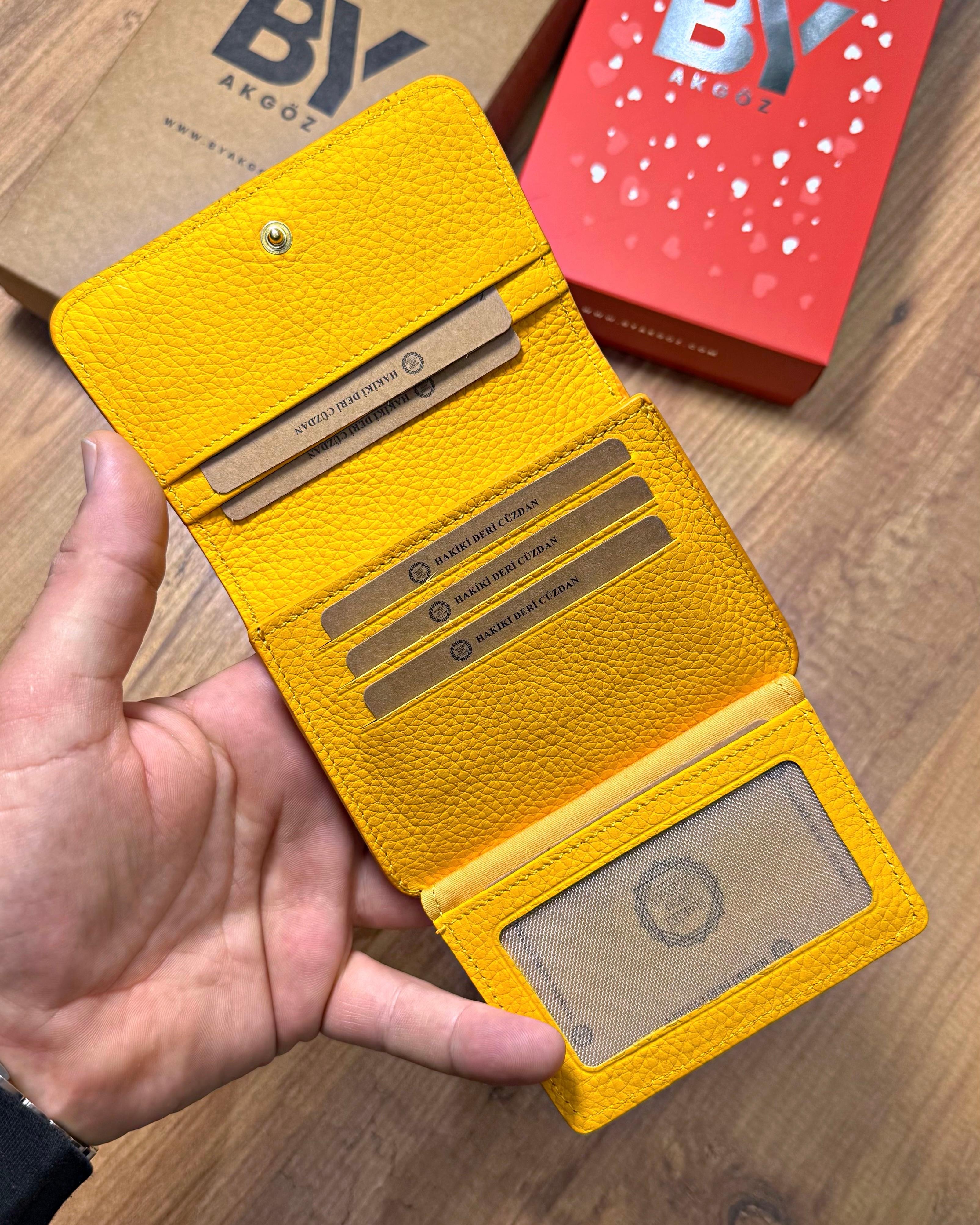 Hakiki Deri Kadın Kartlık 2048 Model 