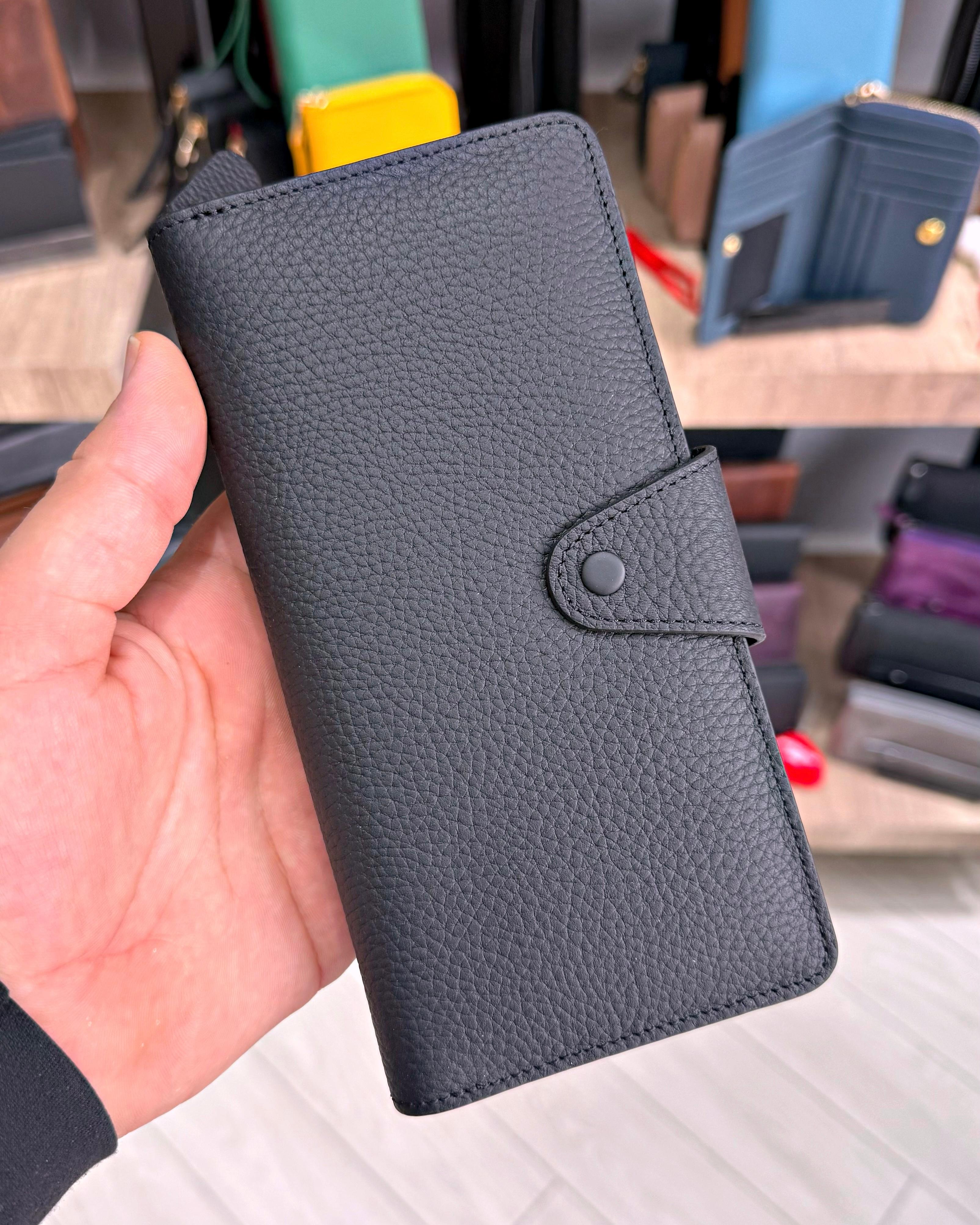 Tam Fermuarlı Çıtçıtlı Telefon Bölmeli Hakiki Deri Cüzdan 2047 Model 