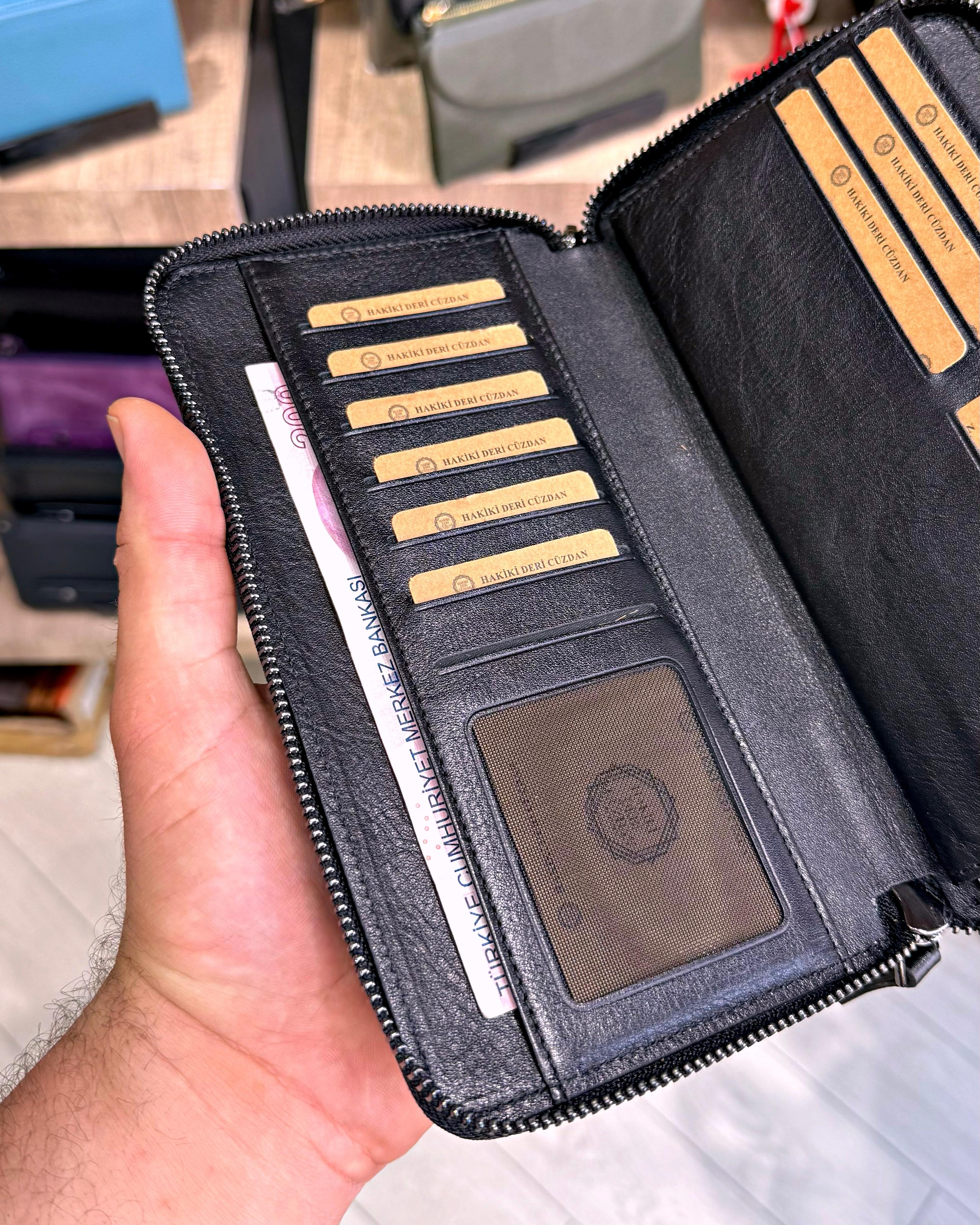Hakiki Deri Portföy El Çantası 2049 Model