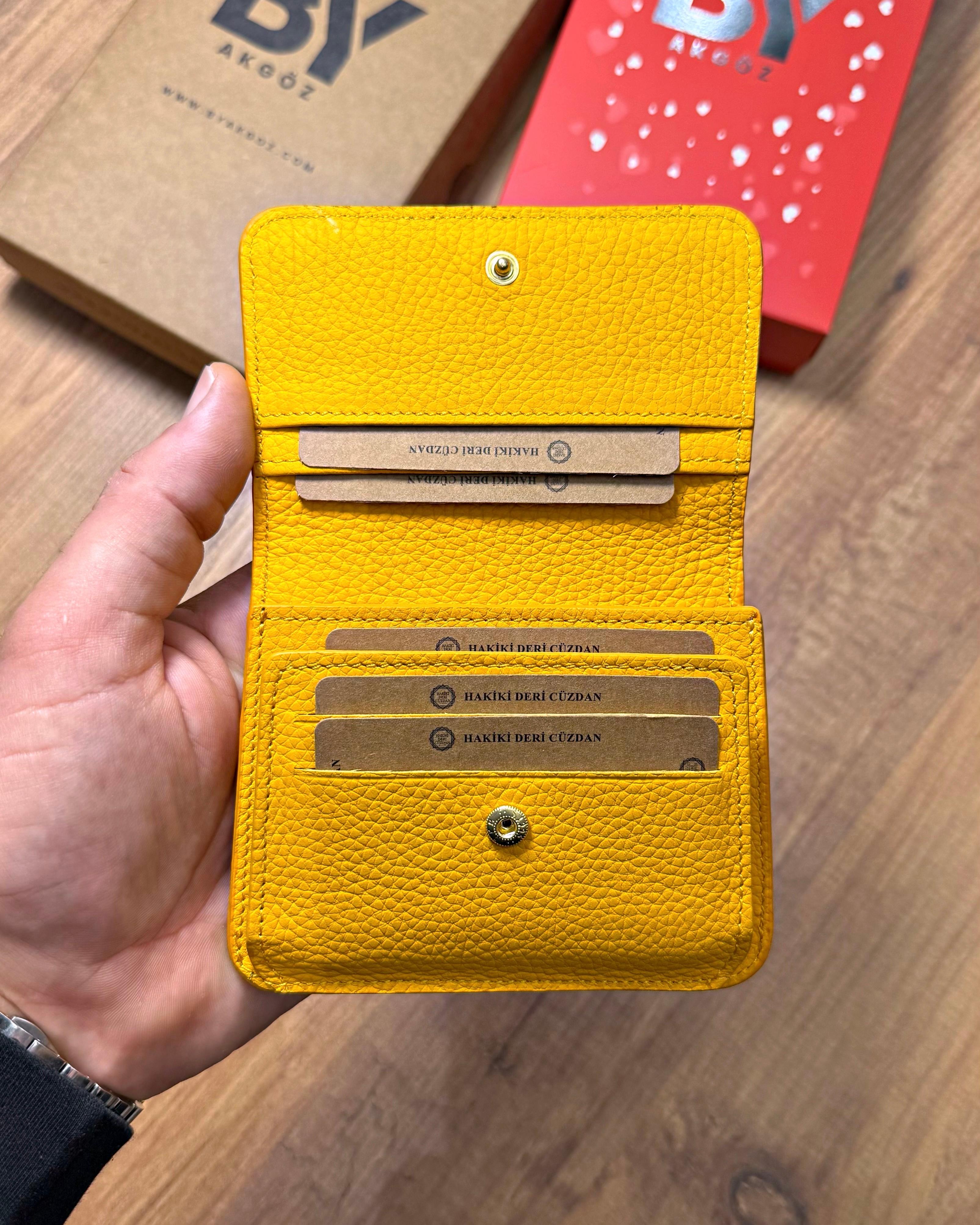 Hakiki Deri Kadın Kartlık 2048 Model 