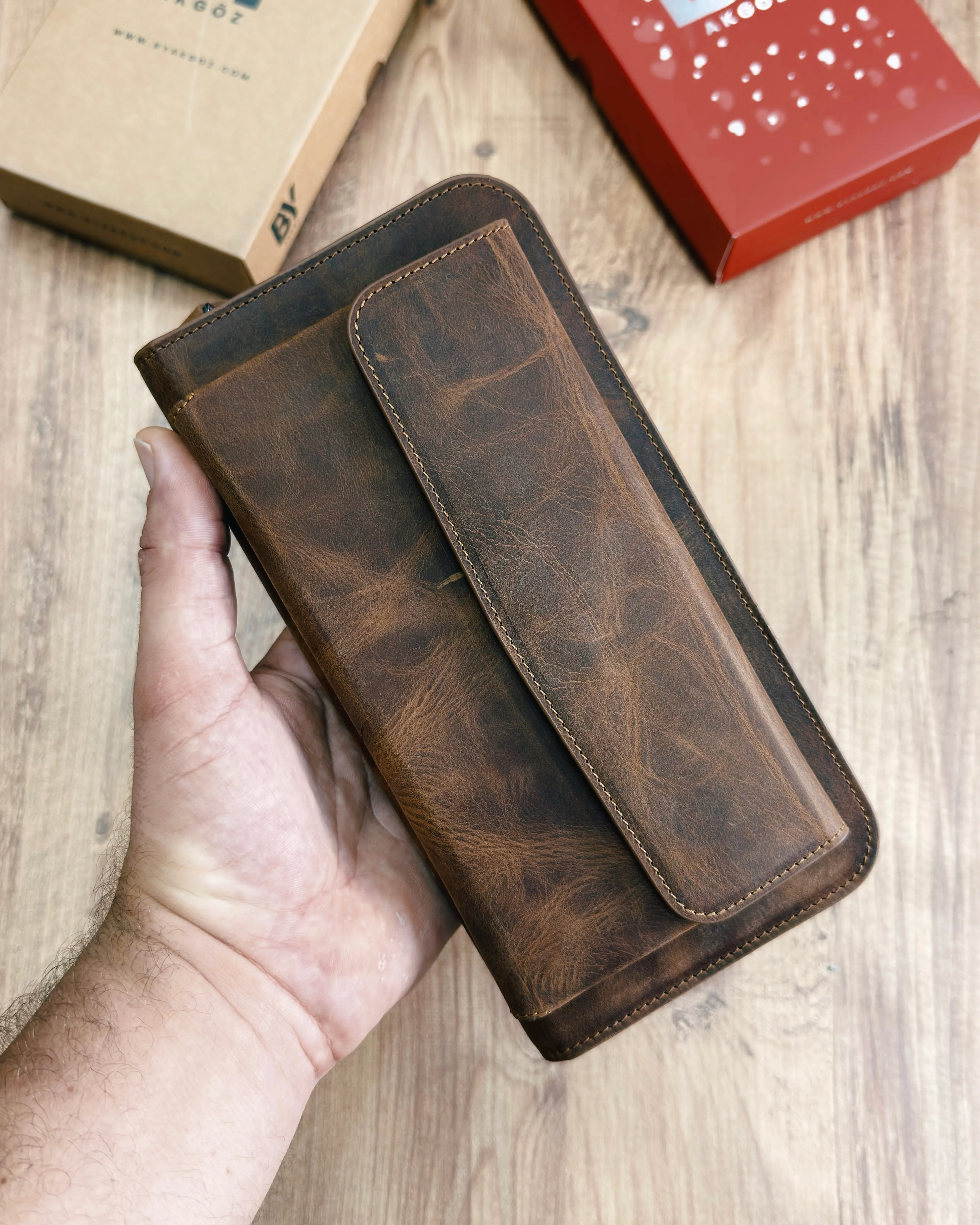 Hakiki Deri Portföy El Çantası Model Kodu 1035