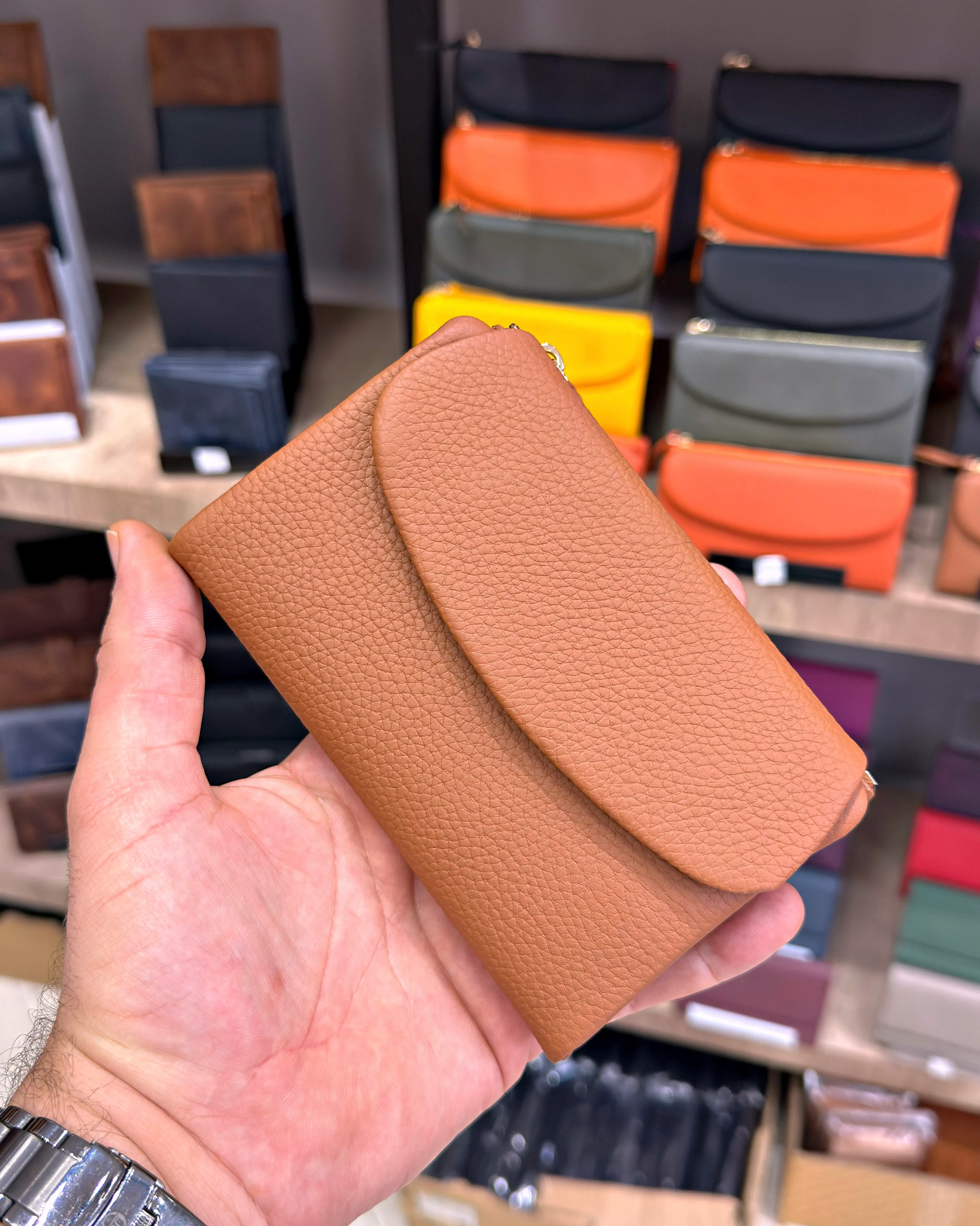 Mini Tulum Model El Cüzdanı Hakiki Deri 1030