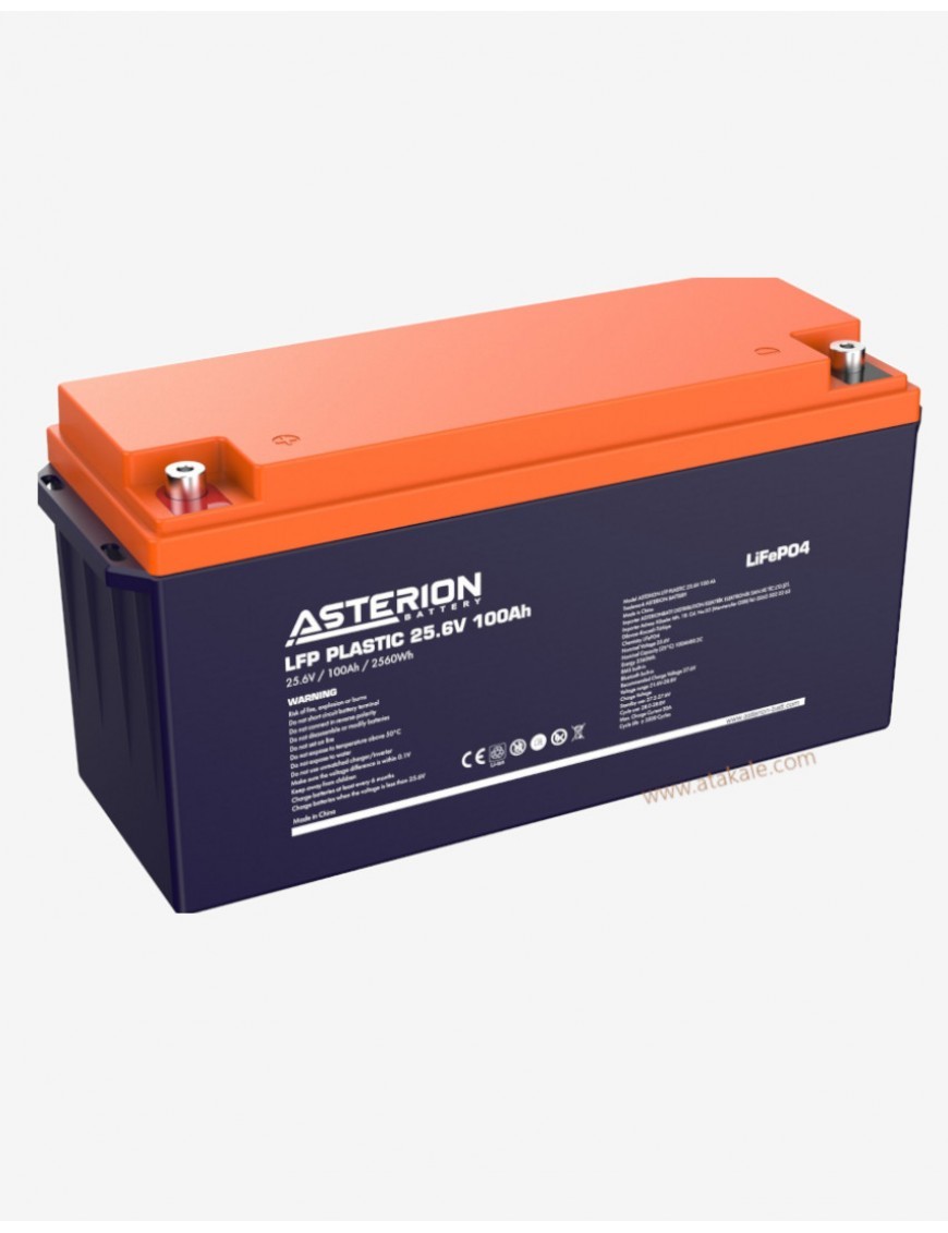 ASTERİON 100AH 25.6V LFD LİTYUM BATARYA