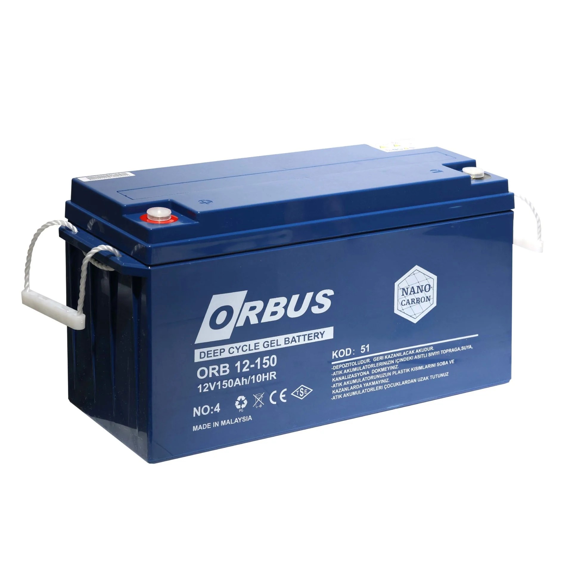 ORBUS 150AH 12V JEL AKÜ