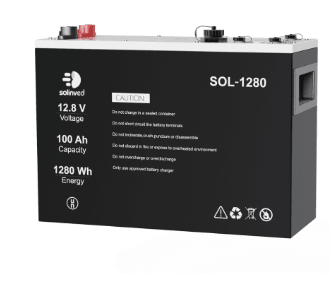 SOLINVED 12,8V 100Ah LFP Battery