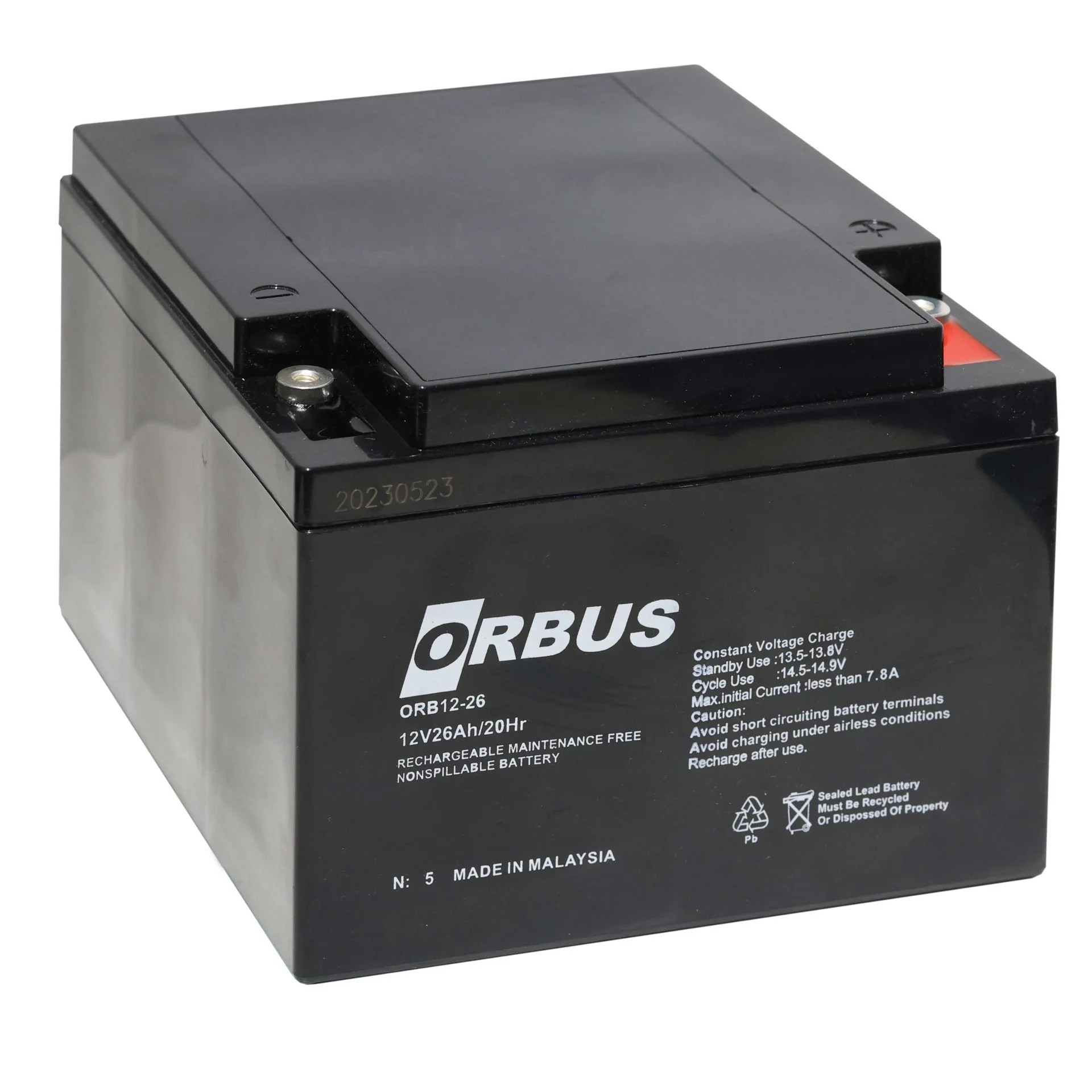 ORBUS 26AH 12V KURU AKÜ-8KG