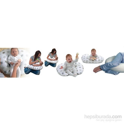 Sema Baby Emzirme ve Bebek Destek Minderi - Mavi Fiyonk