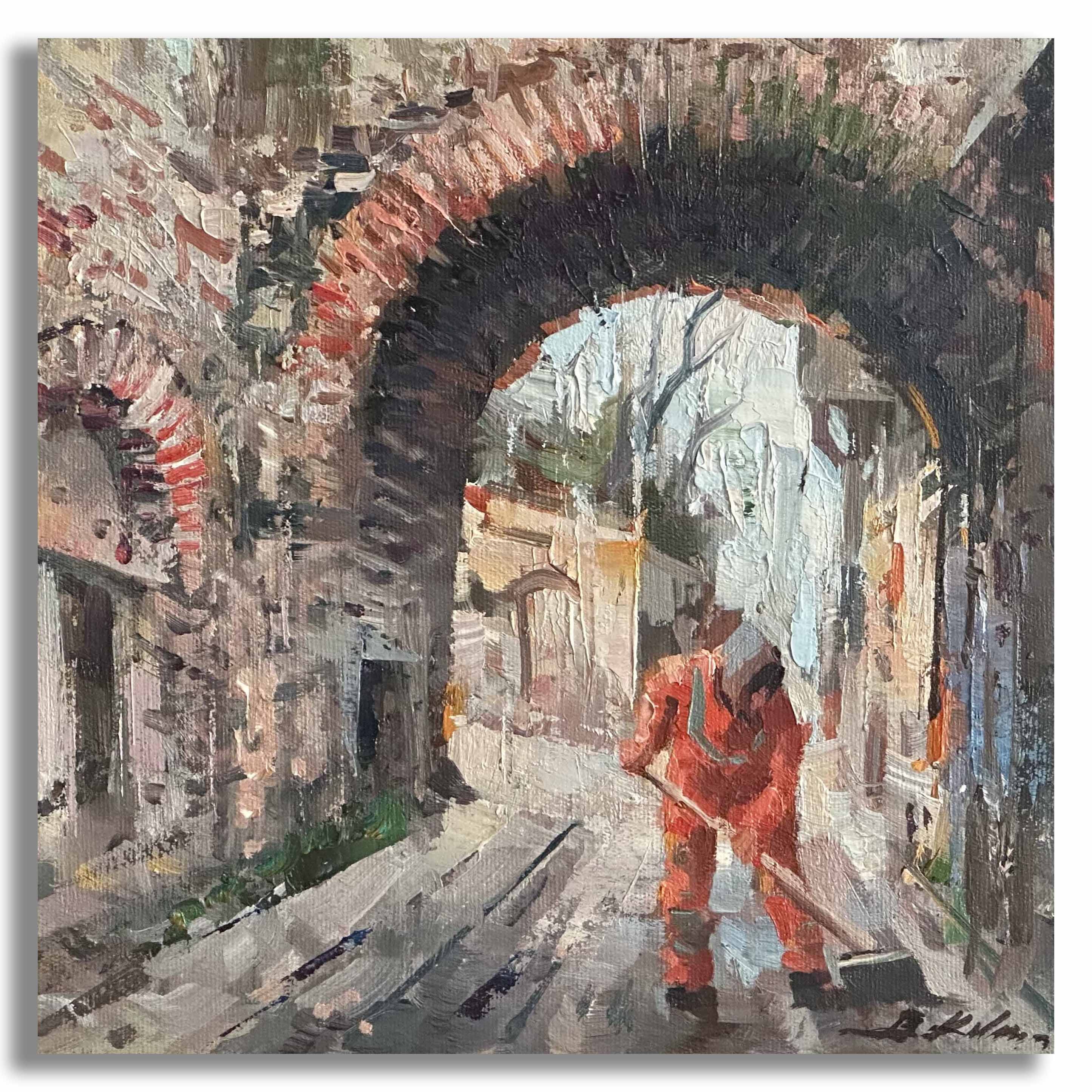 İstanbul- 25x25 cm Yağlı Boya Tablo